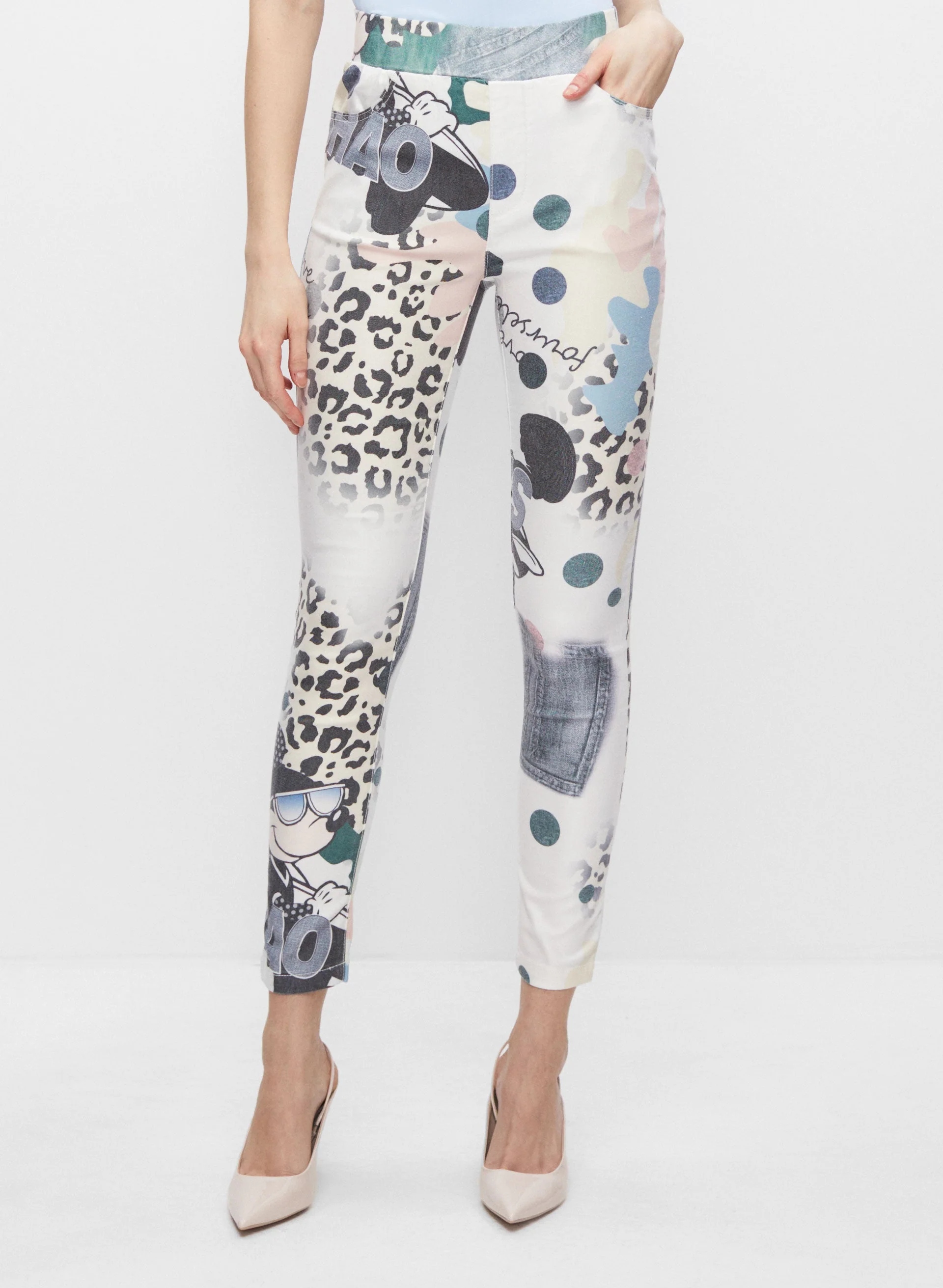 Frank Lyman - Printed Pull-On Pants