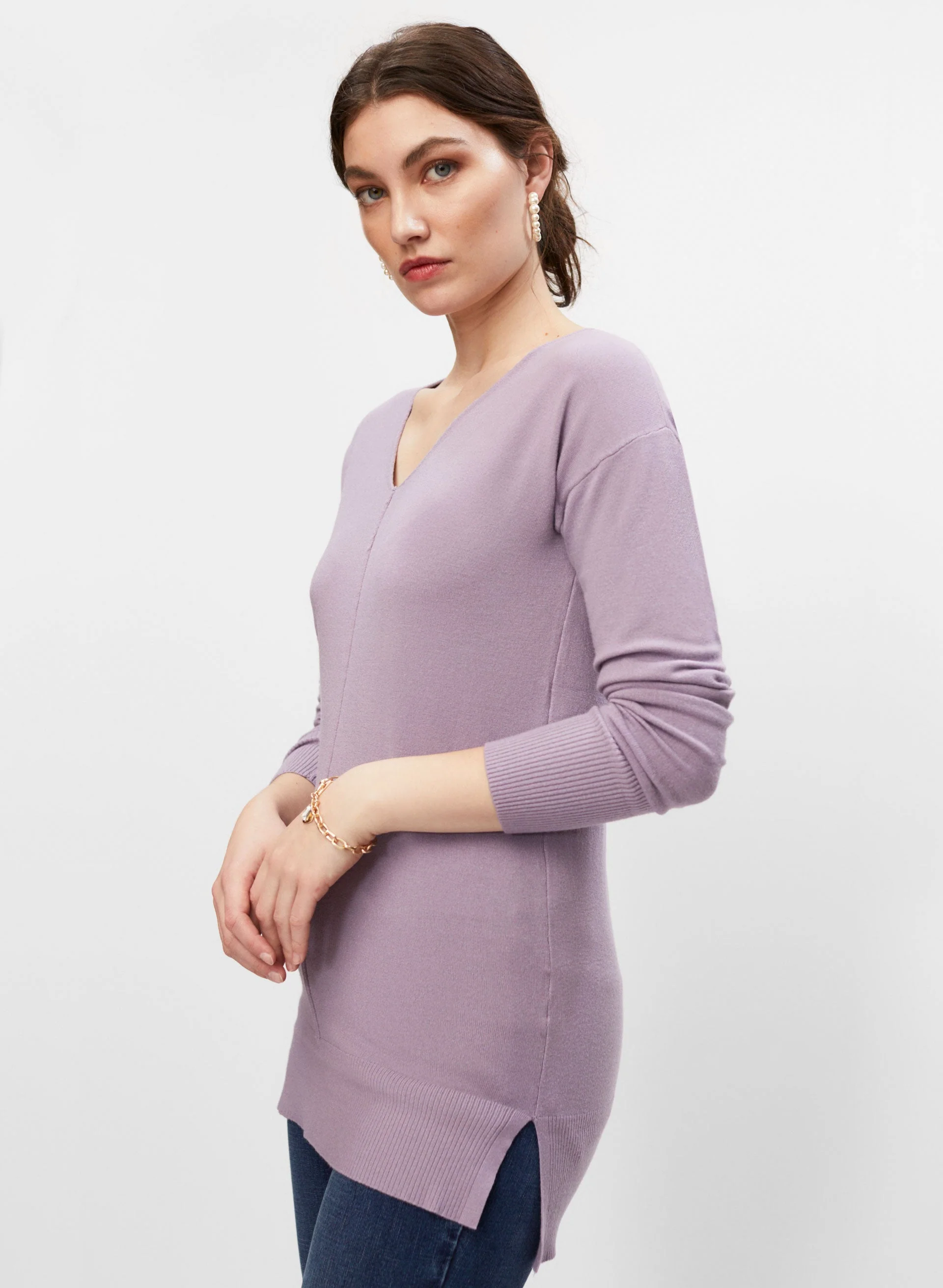 Frank Lyman - Rib Knit Detail Sweater - Image 3