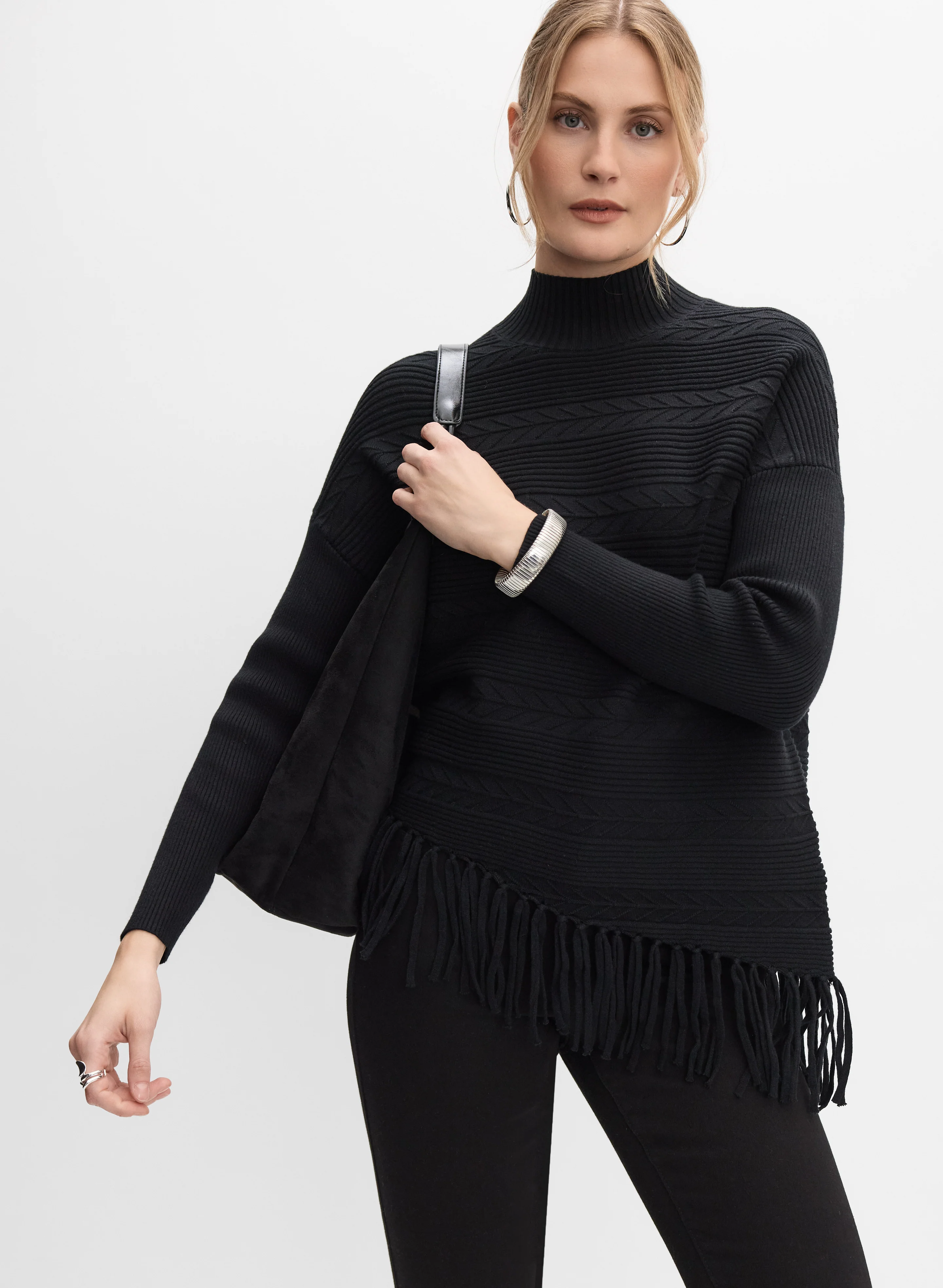 Fringe Hem Pullover