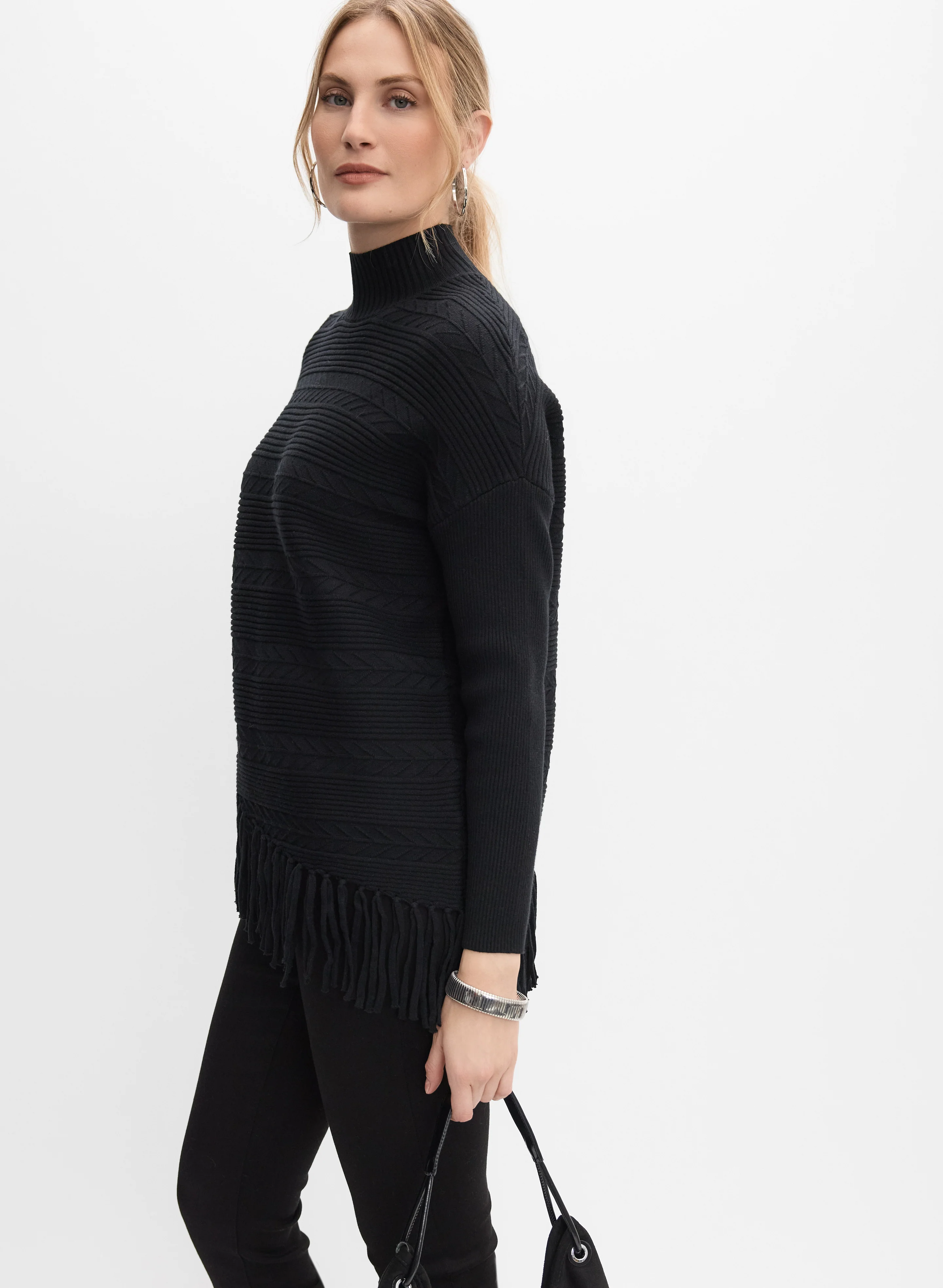 Fringe Hem Pullover - Image 5