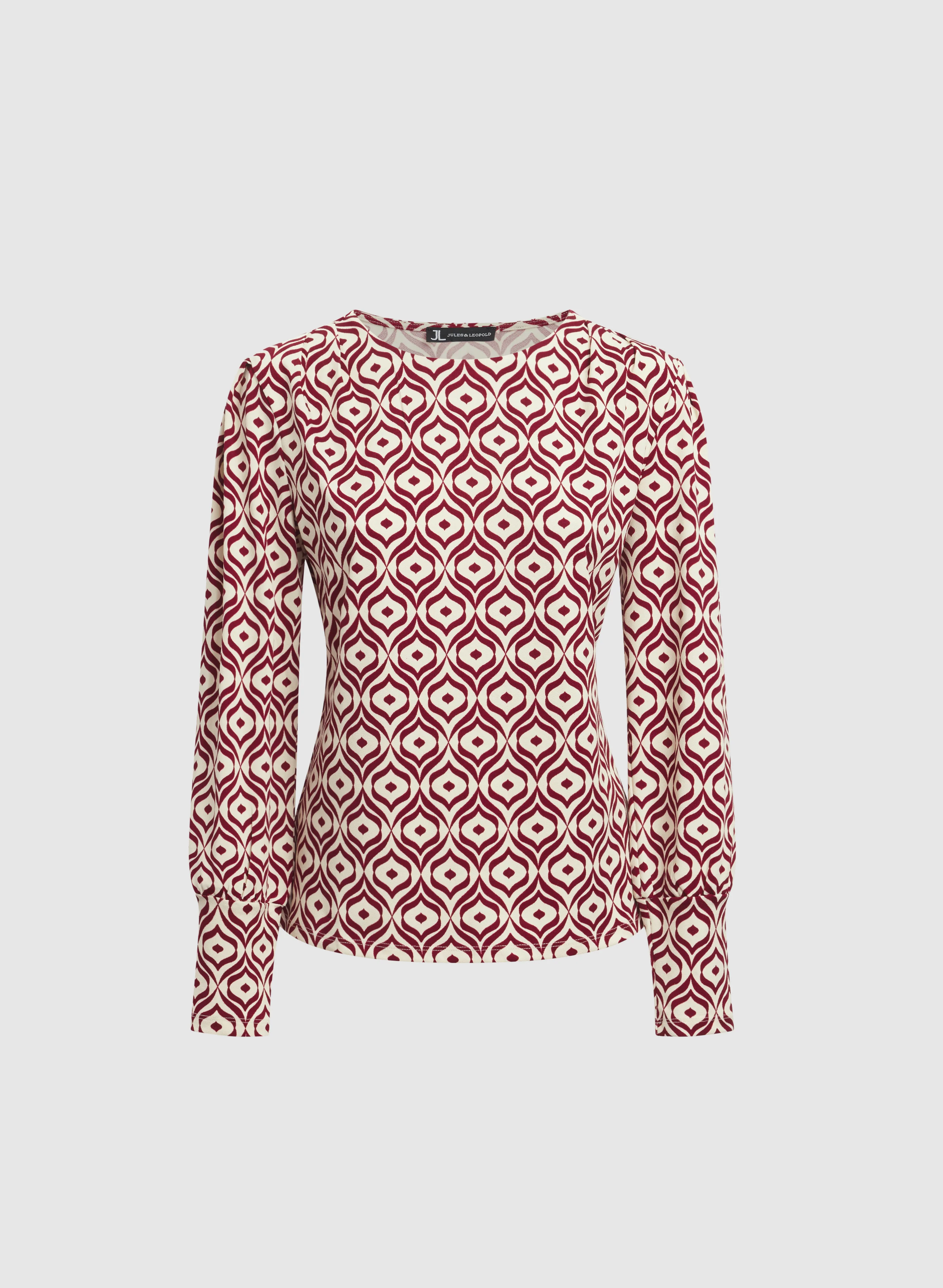Geometric Print Top - Image 6