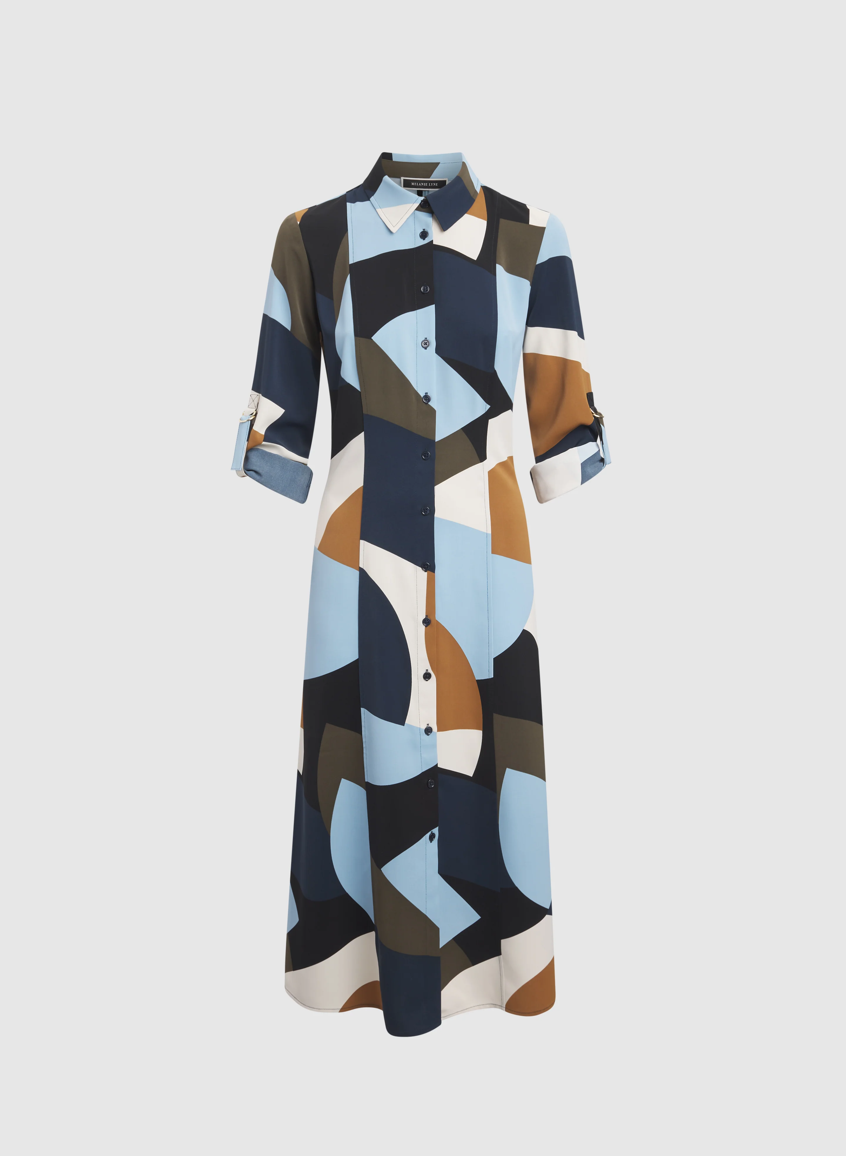 Geometric Shirt Dress - Image 5