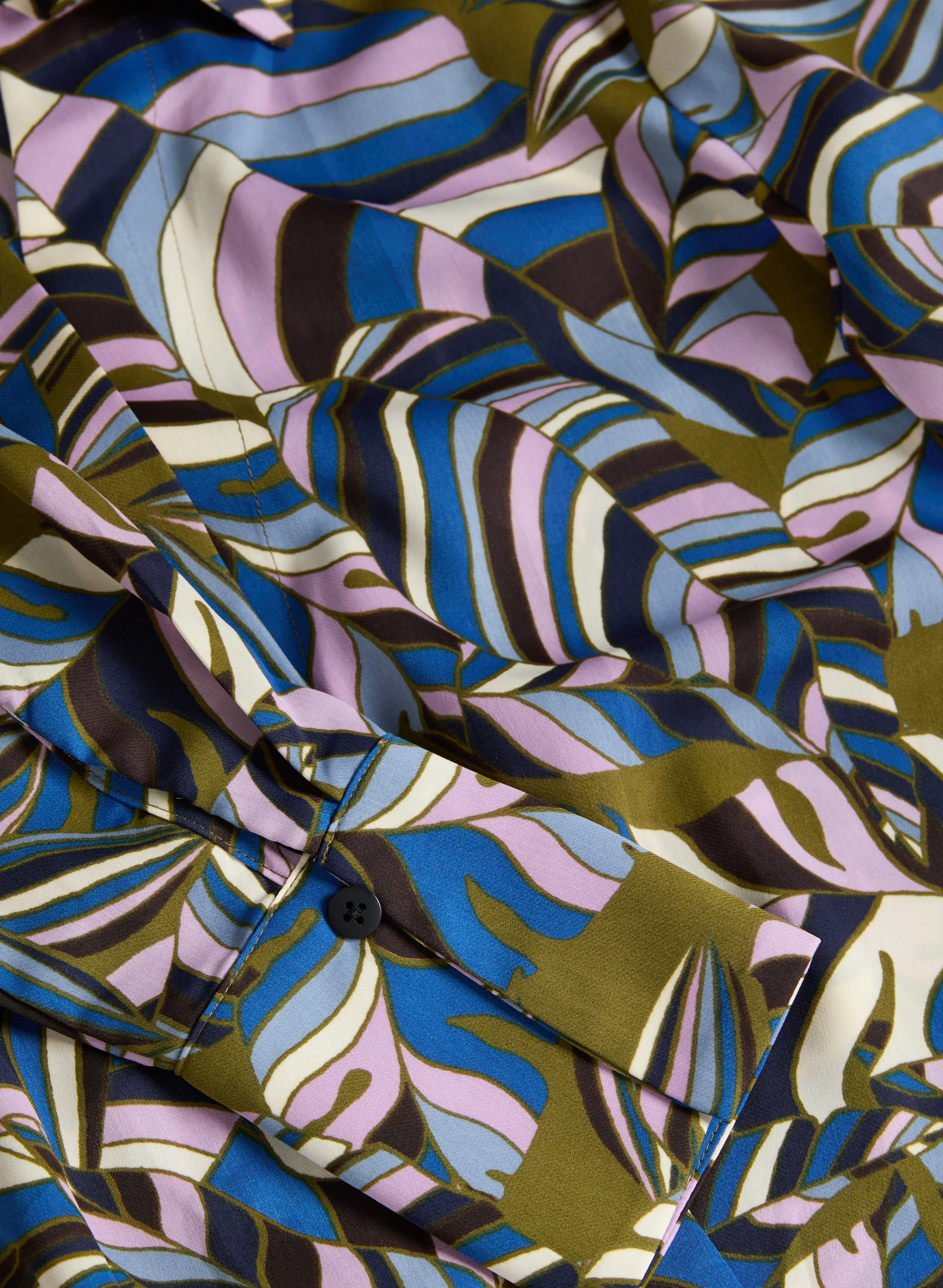Geometric Wrap-Style Blouse - Image 7