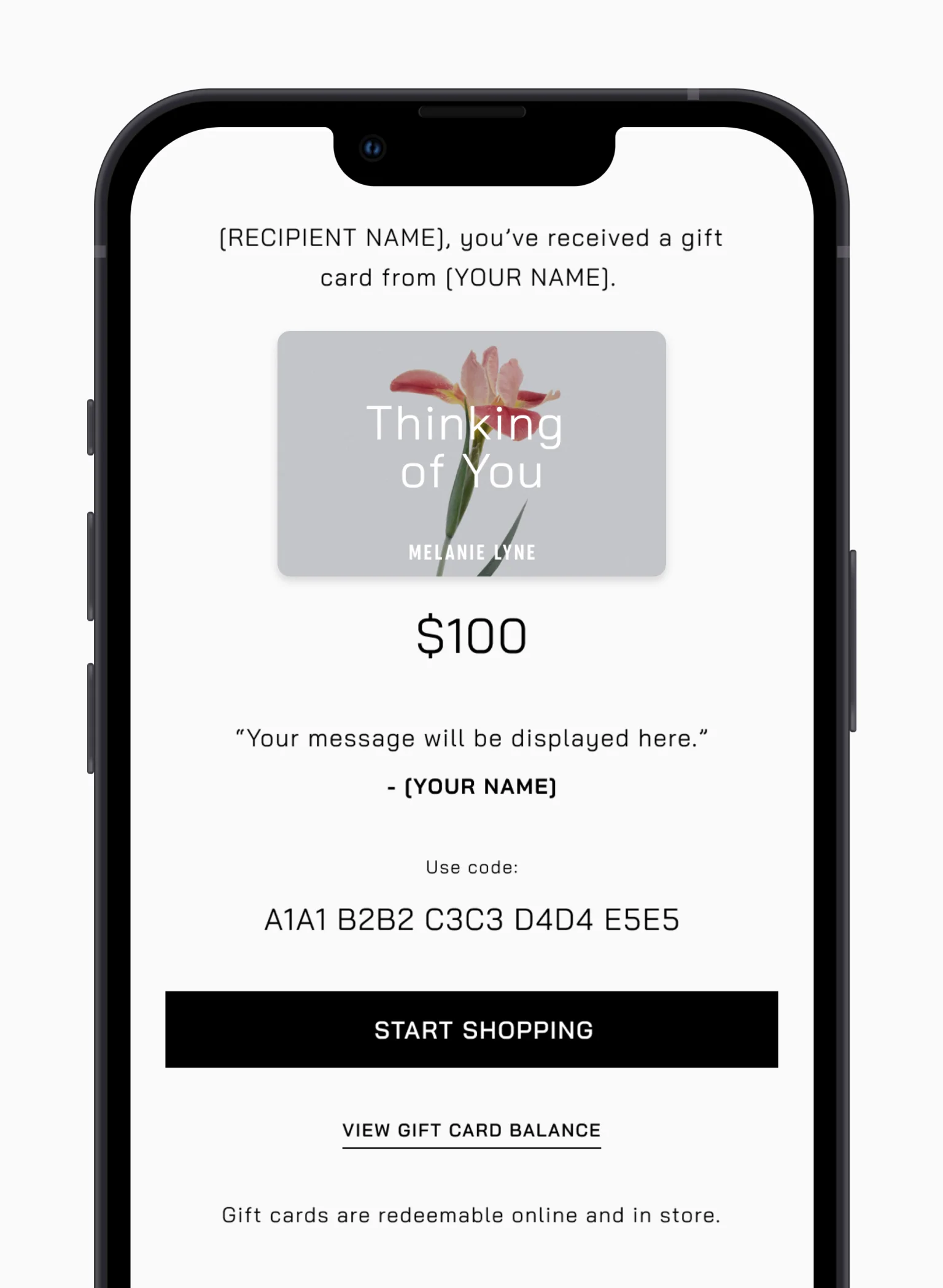Gift Card - Thinking Of You - Image 2
