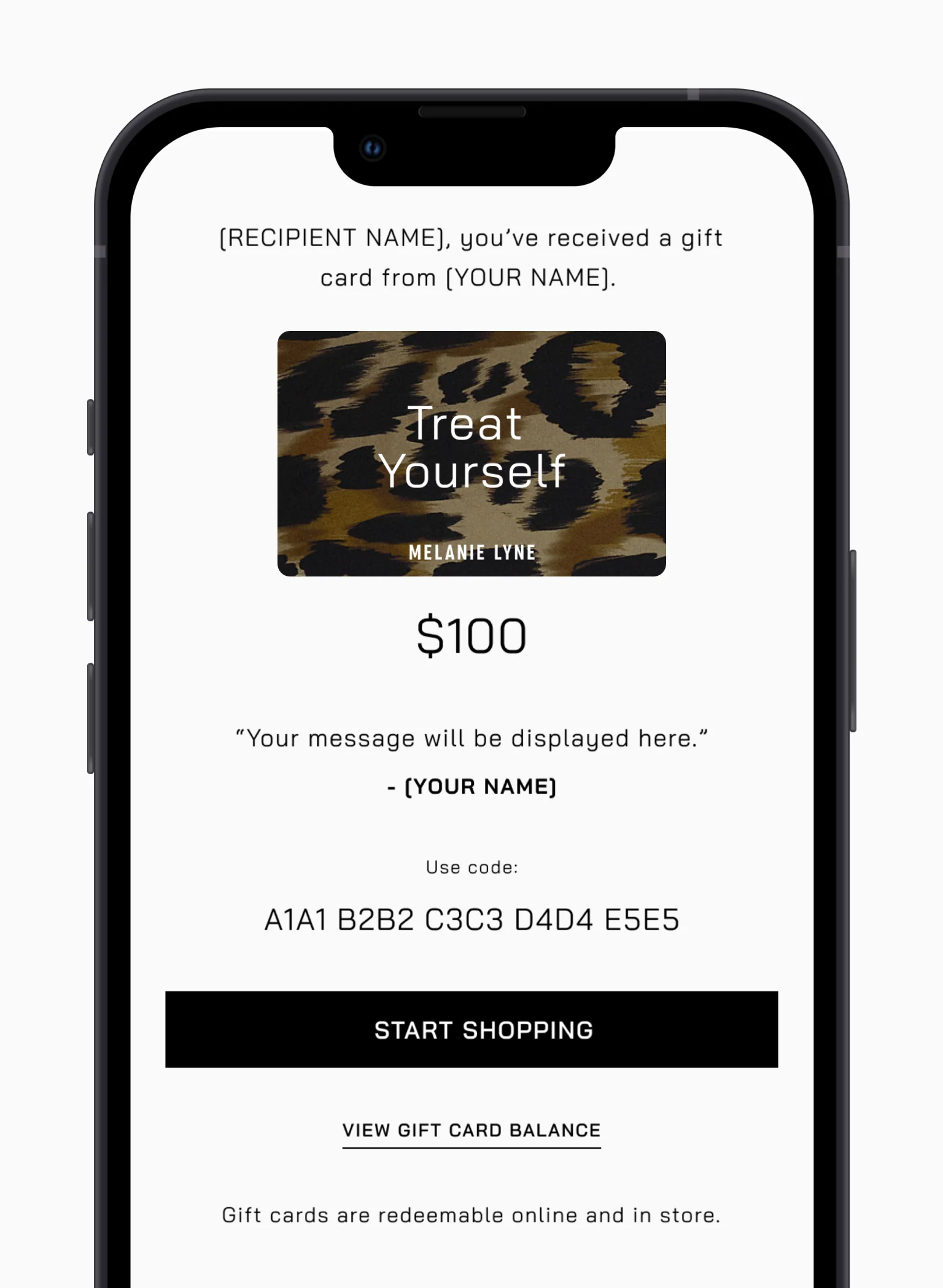 Gift Card - Treat Yourself - Image 2