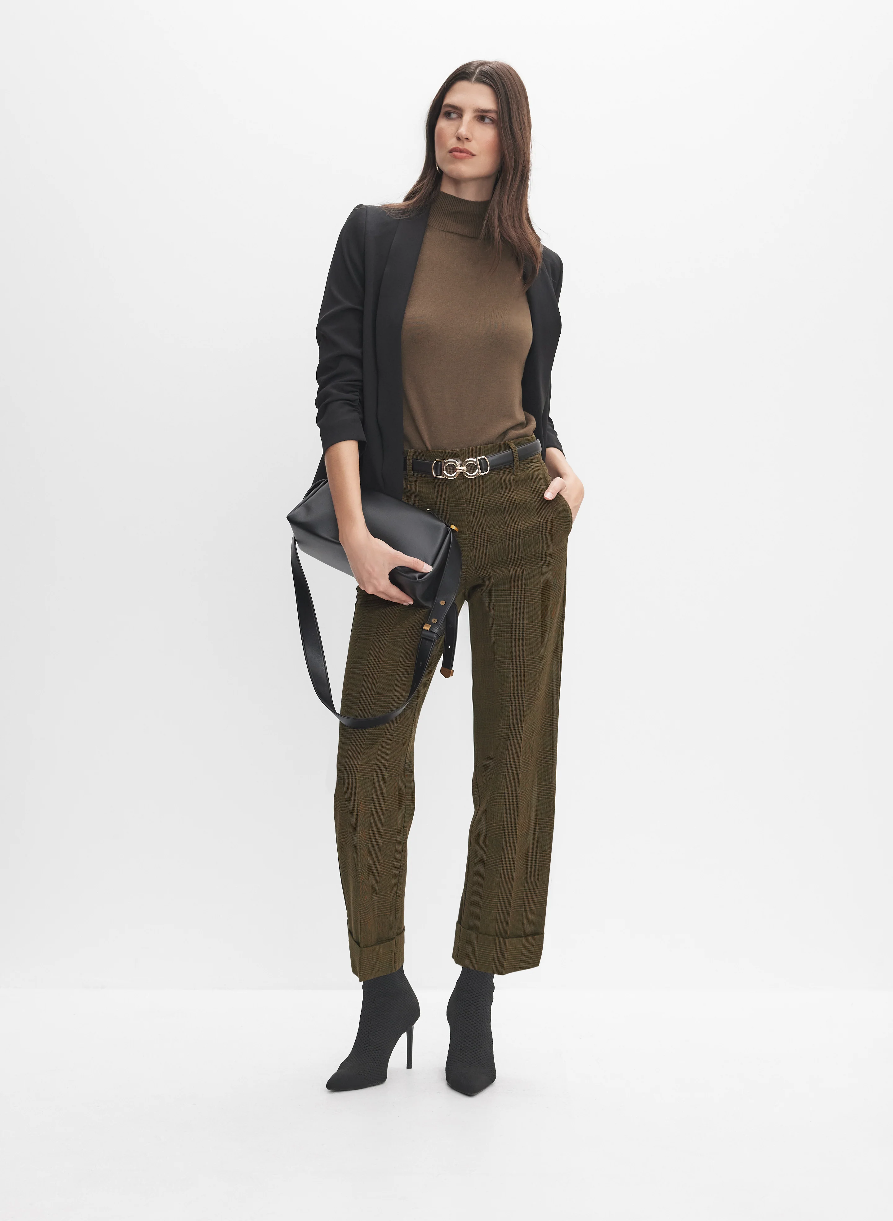 Glen Check Straight-Leg Pants - Image 3