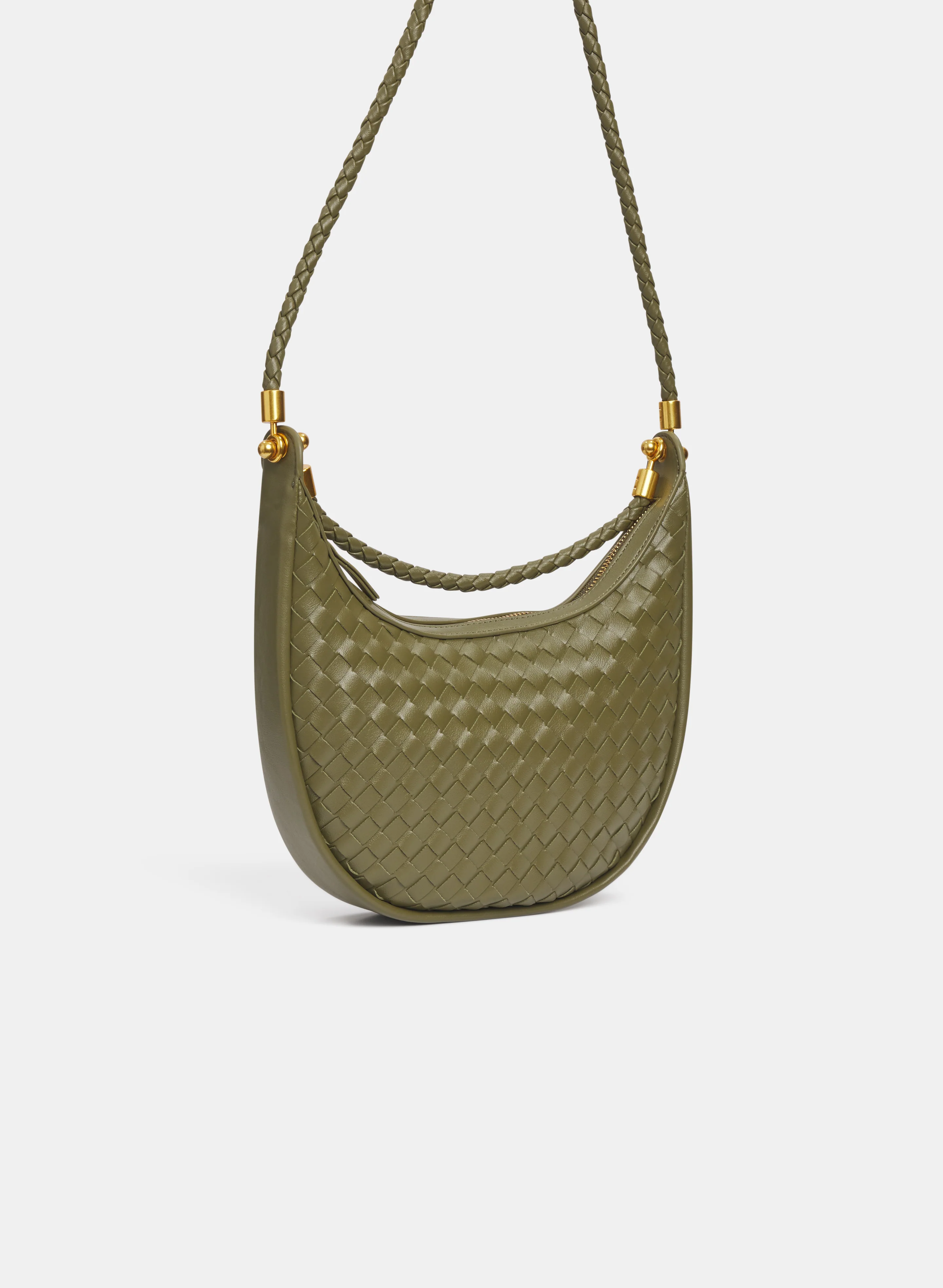 Half-Moon Basket Weave Bag - Image 6