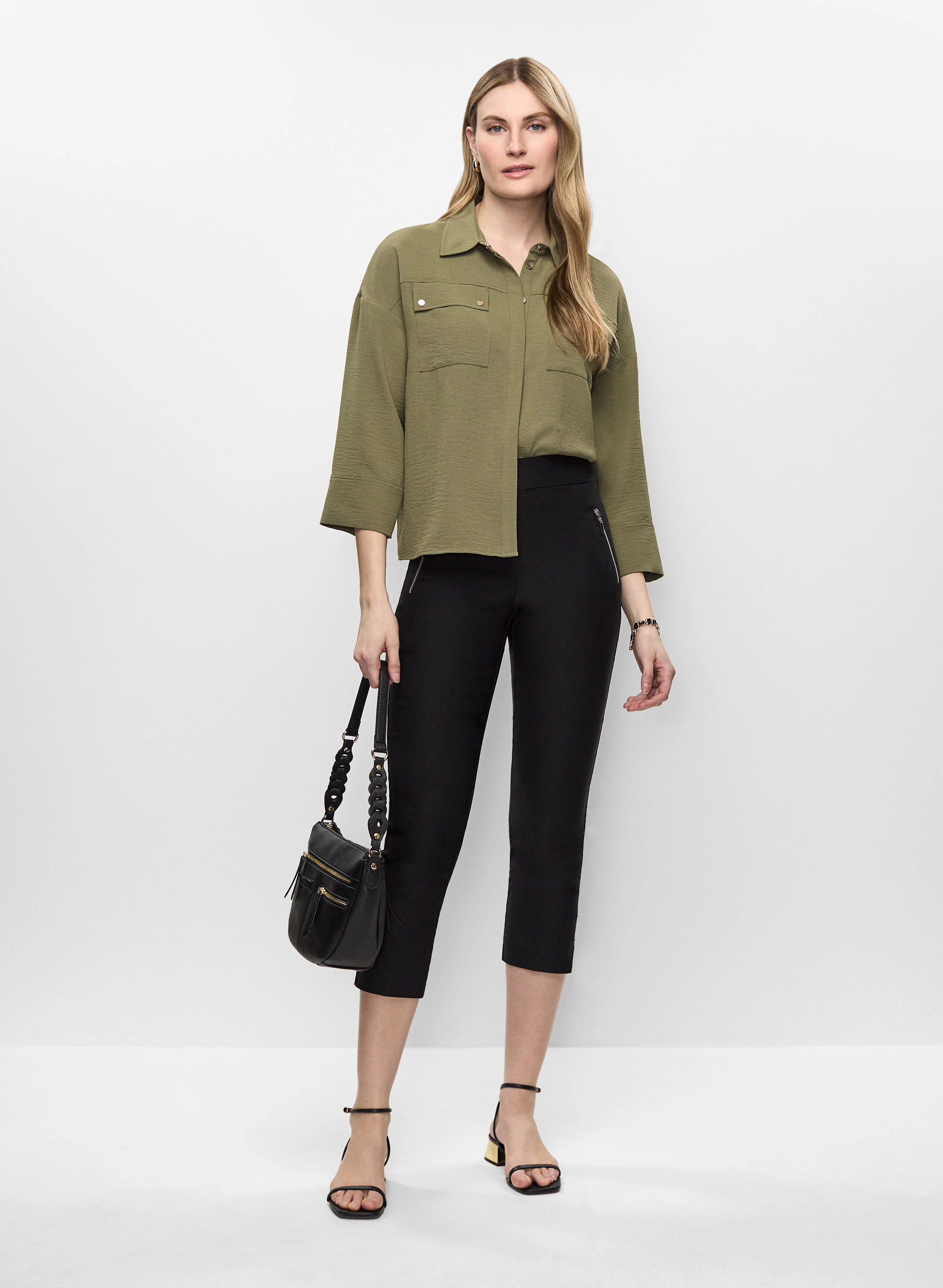 High Rise Pull-On Capris - Image 3