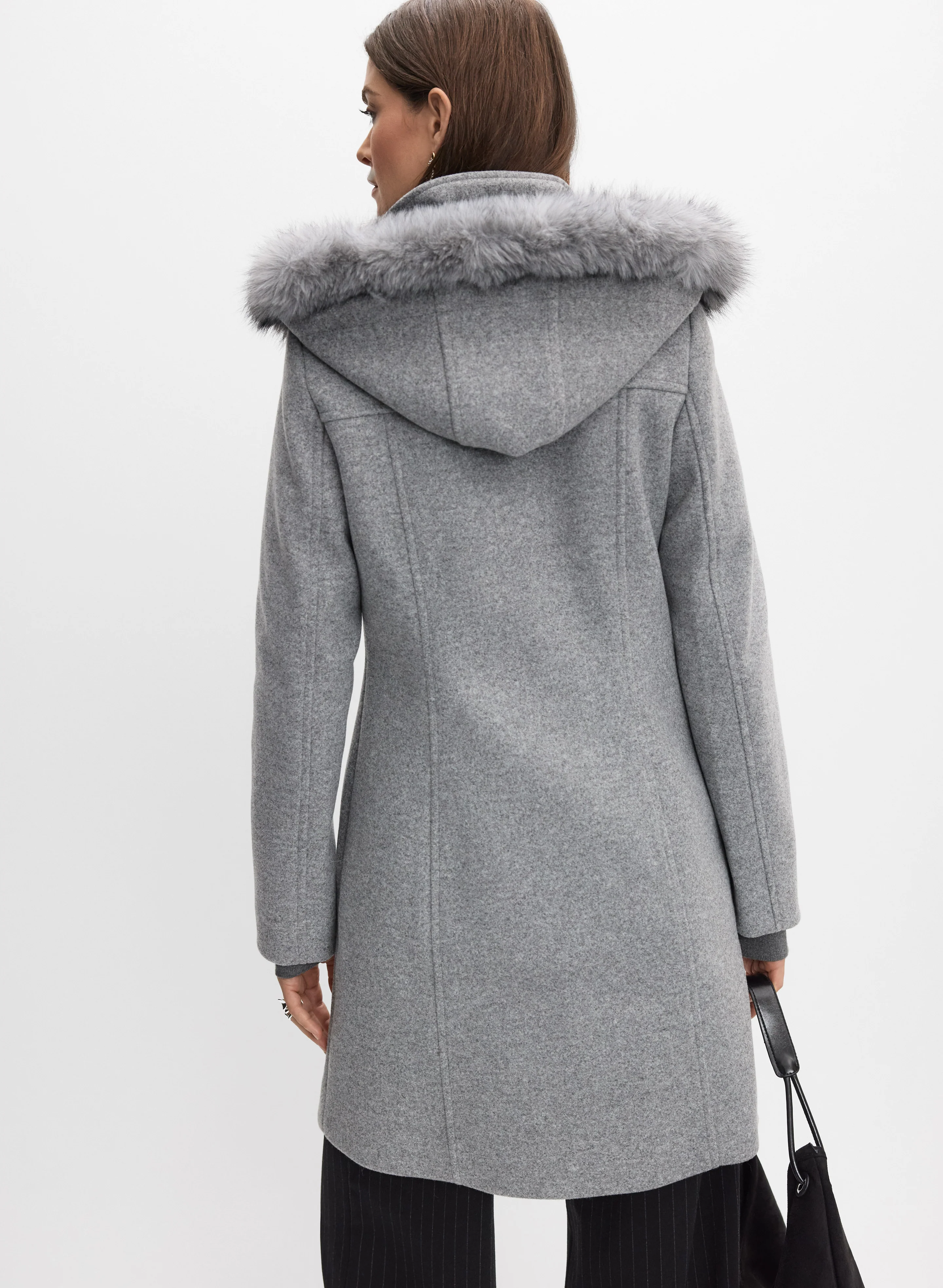Hooded Stretch-Wool Coat - Image 5