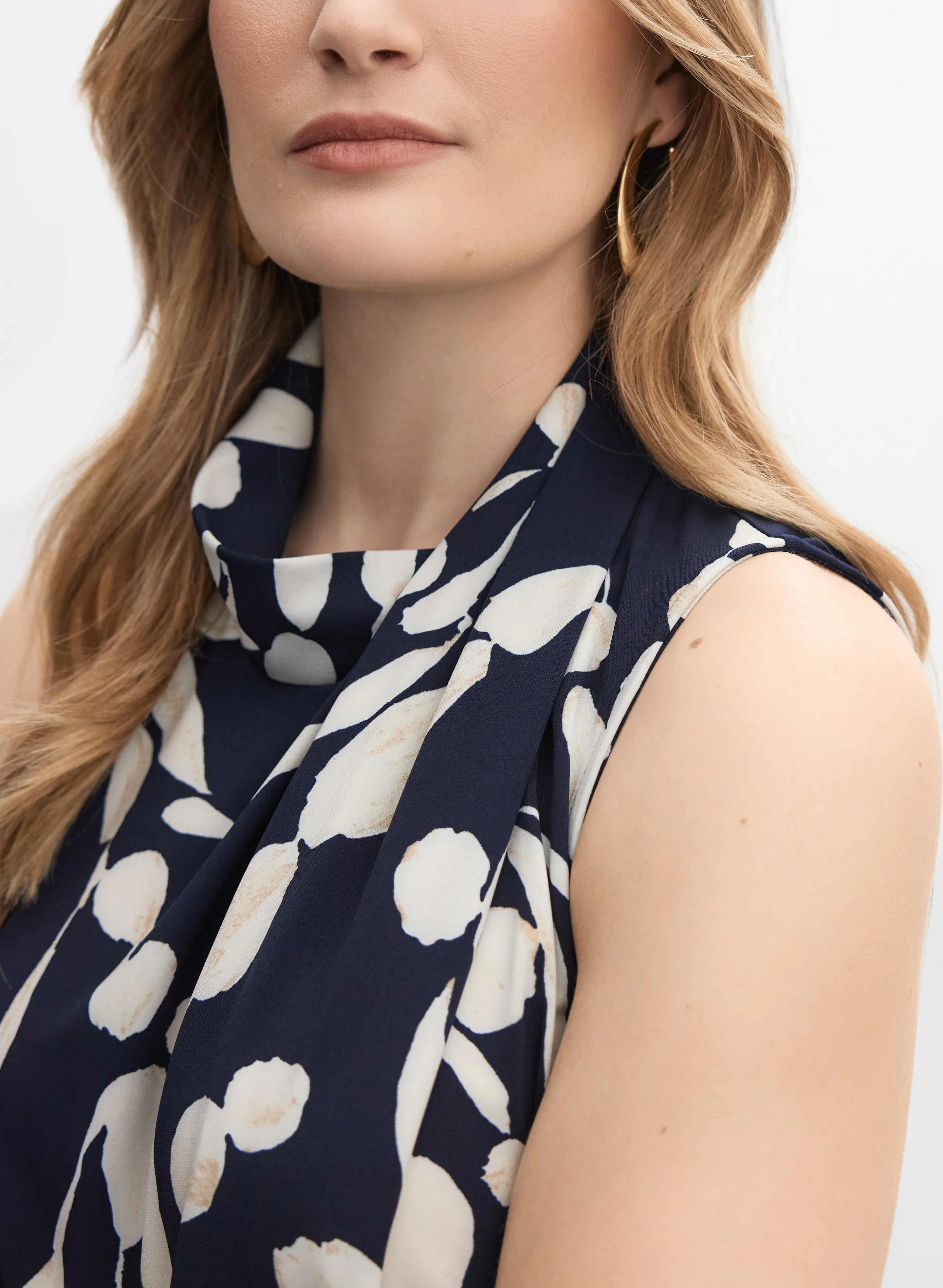 Joseph Ribkoff - Abstract Cowl Neck Top - Image 2