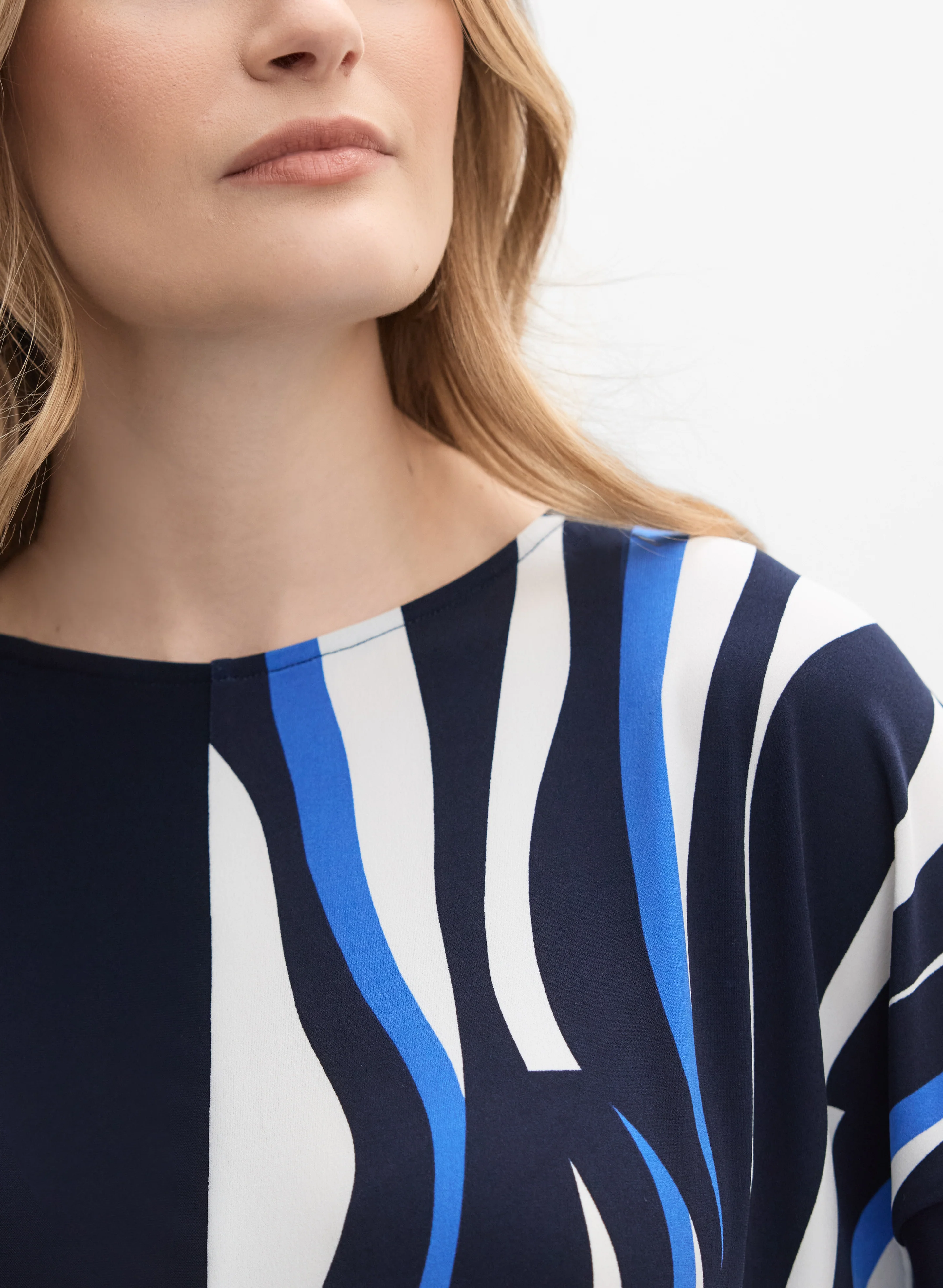 Joseph Ribkoff - Abstract Jersey Top - Image 2