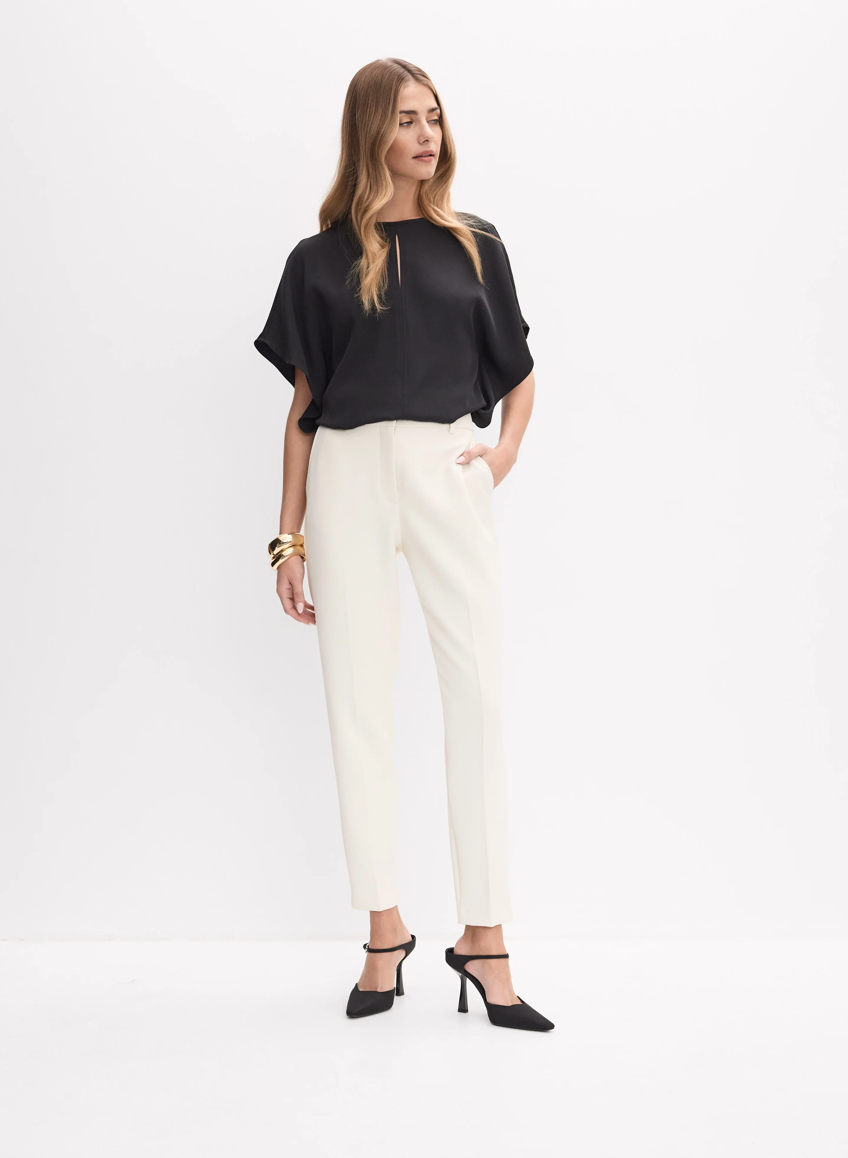 Joseph Ribkoff - Batwing Sleeve Blouse - Image 3
