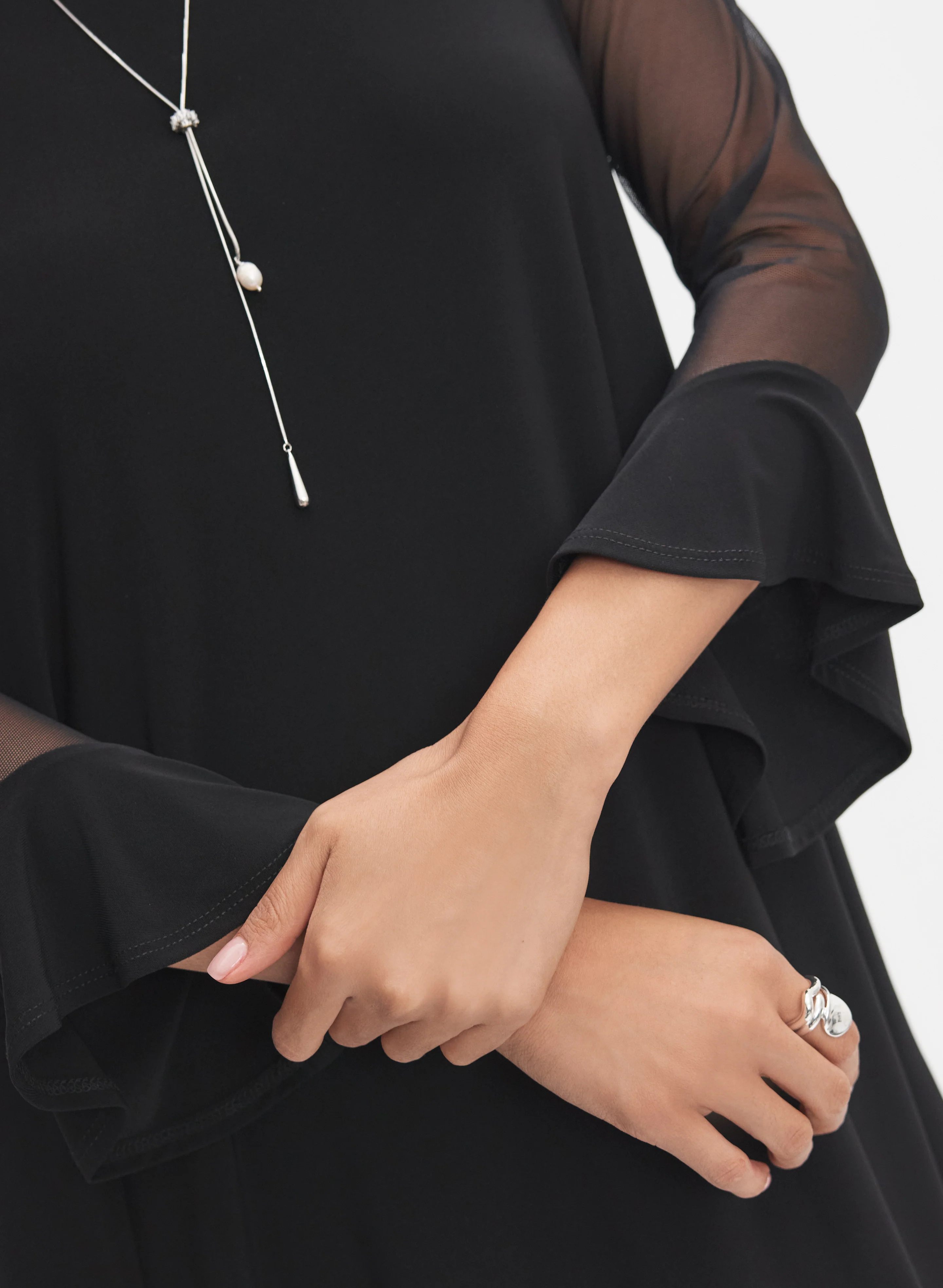 Joseph Ribkoff - Bell Cuff Tunic Top - Image 2