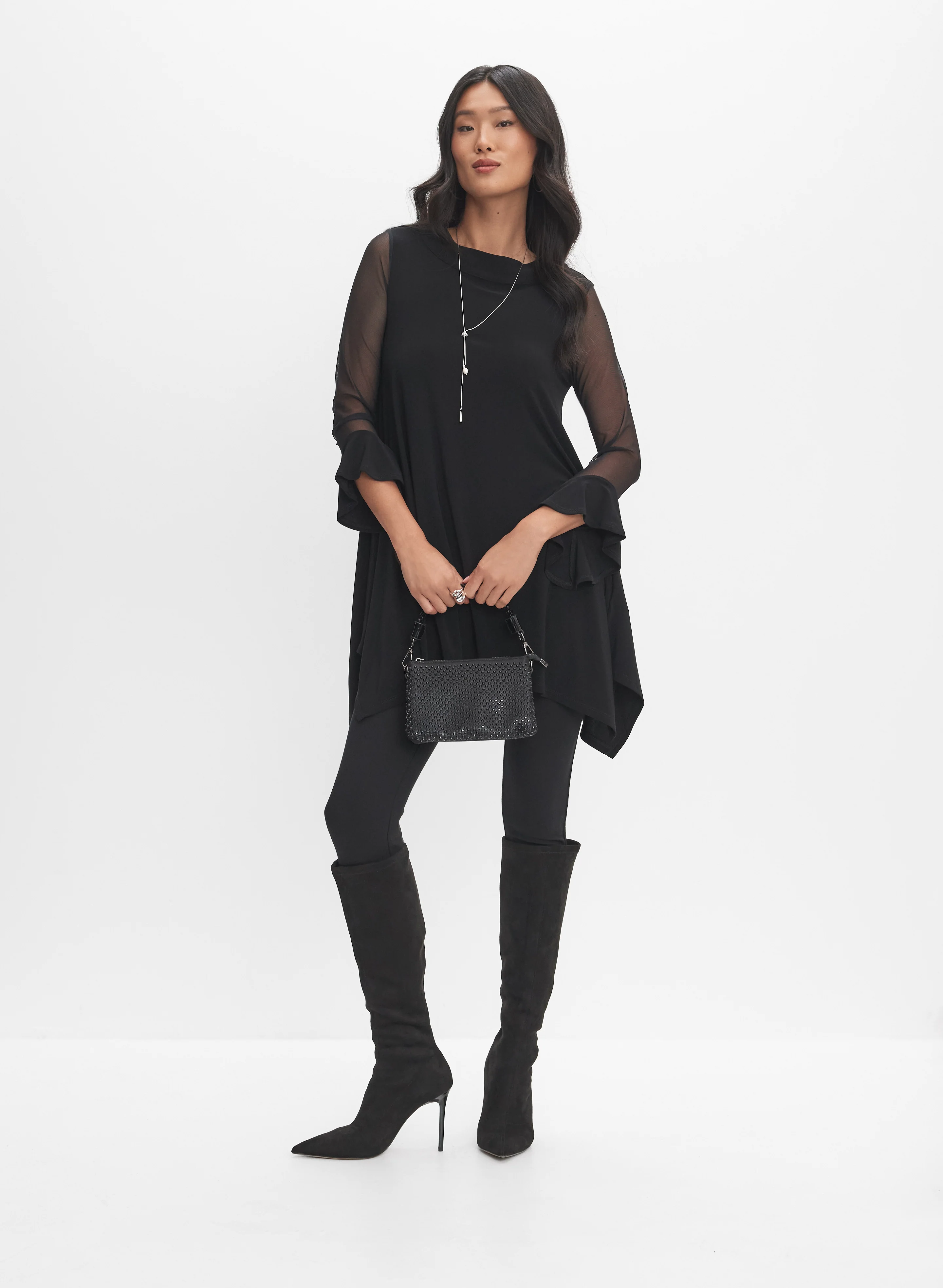 Joseph Ribkoff - Bell Cuff Tunic Top - Image 3