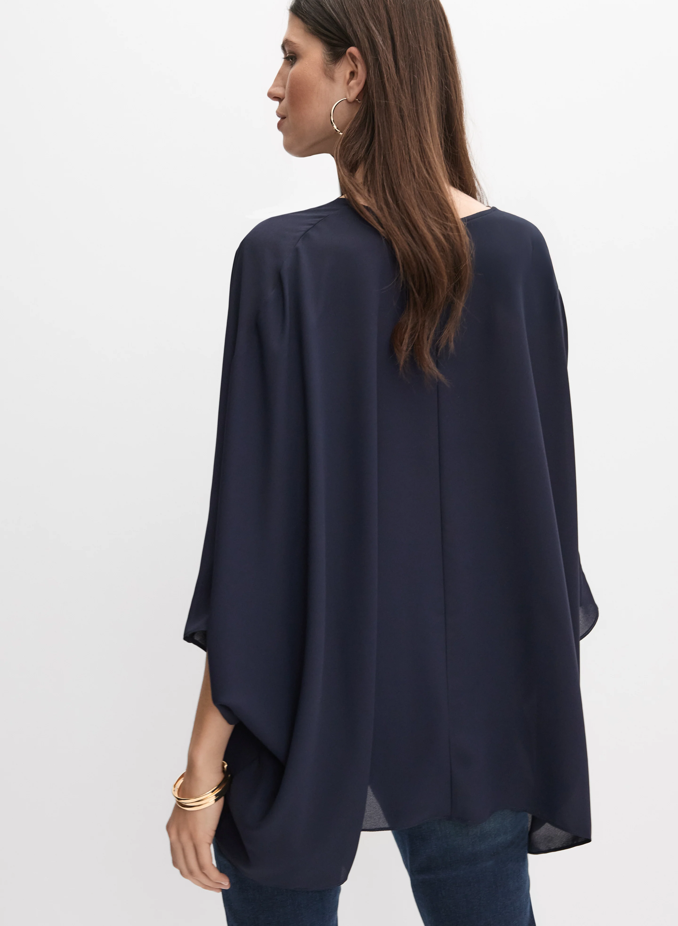 Joseph Ribkoff - Crepe Popover Blouse - Image 4