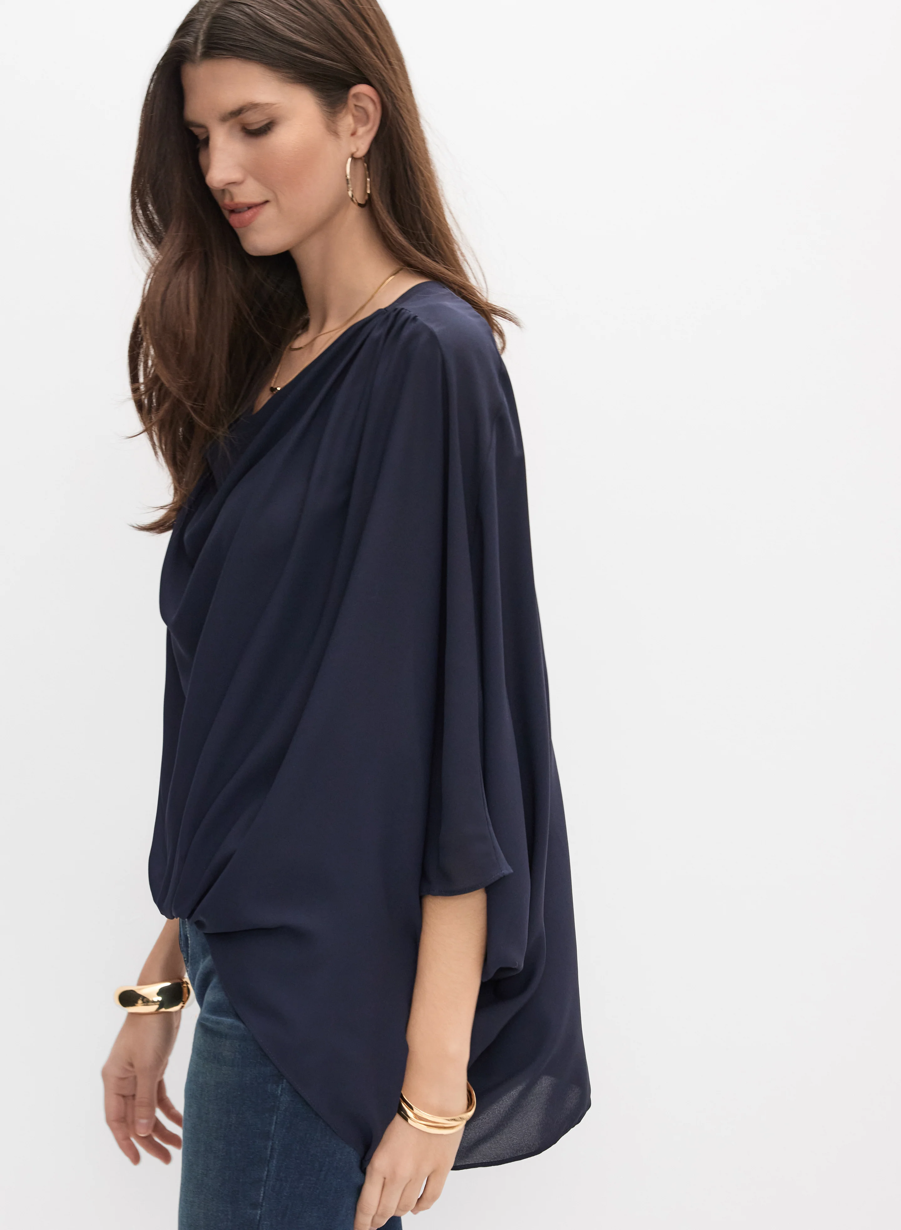 Joseph Ribkoff - Crepe Popover Blouse - Image 5