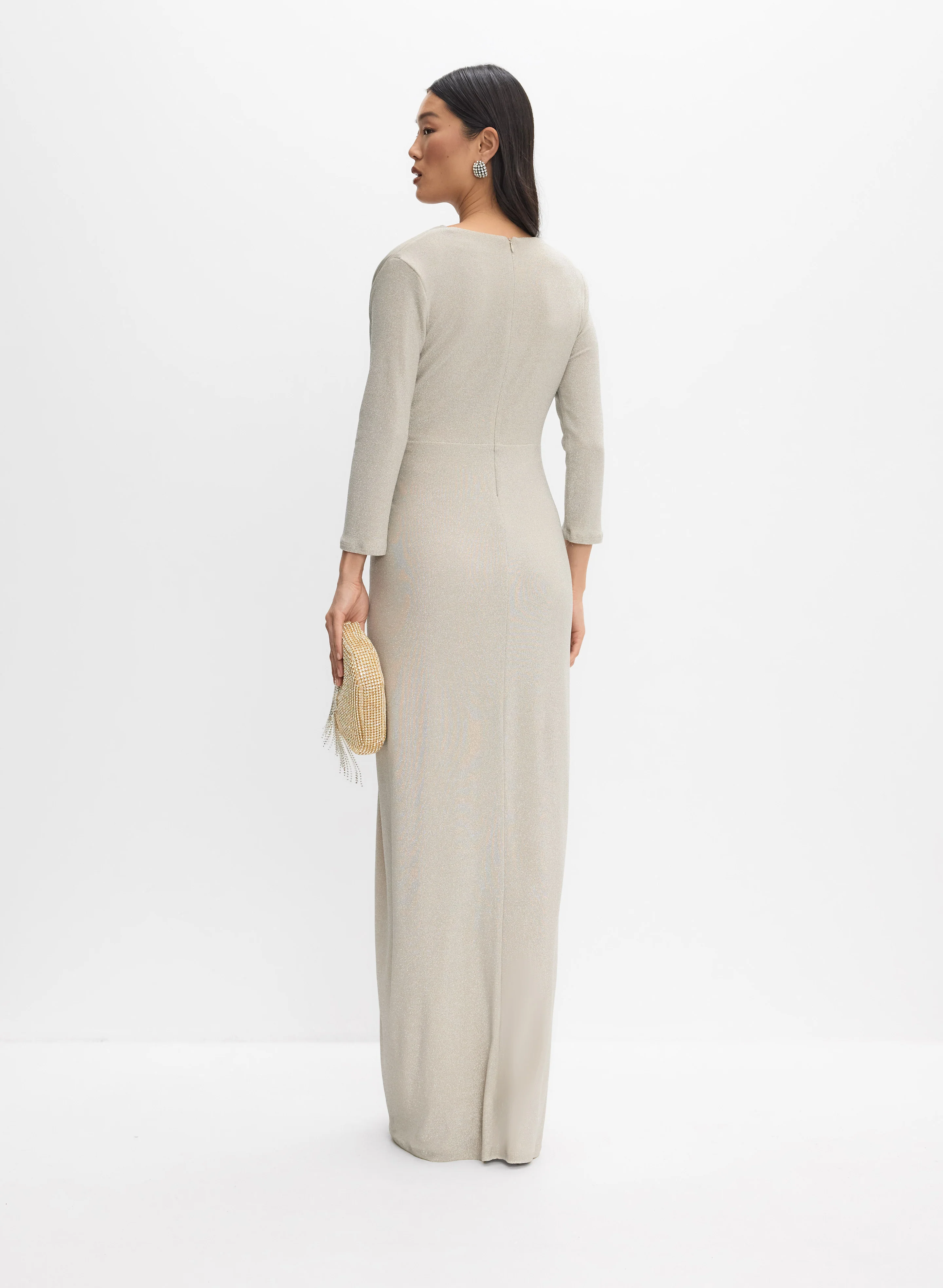 Joseph Ribkoff - Fitted Glitter Dress - Image 4