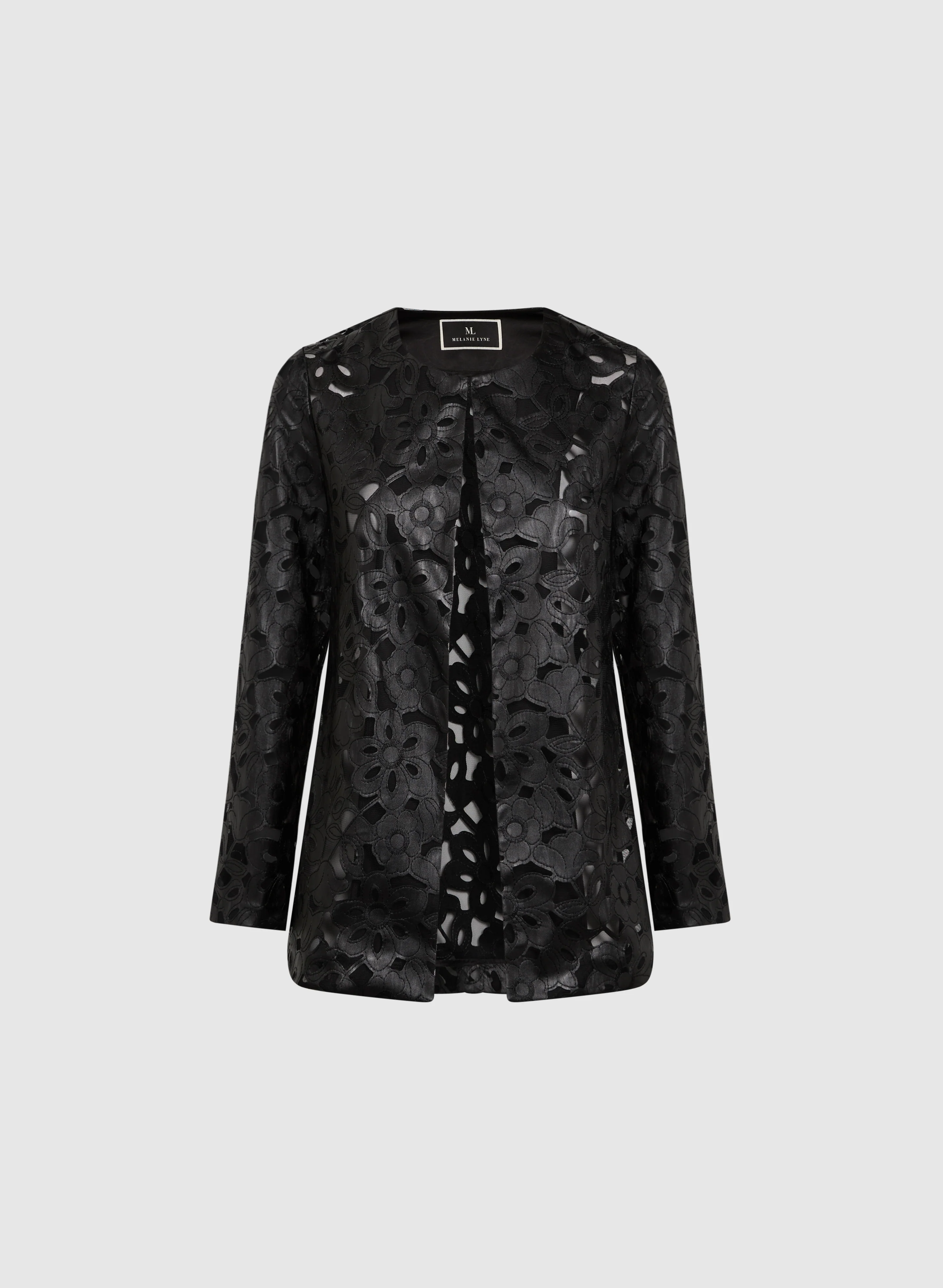 Floral Vegan Leather Jacket - Image 5