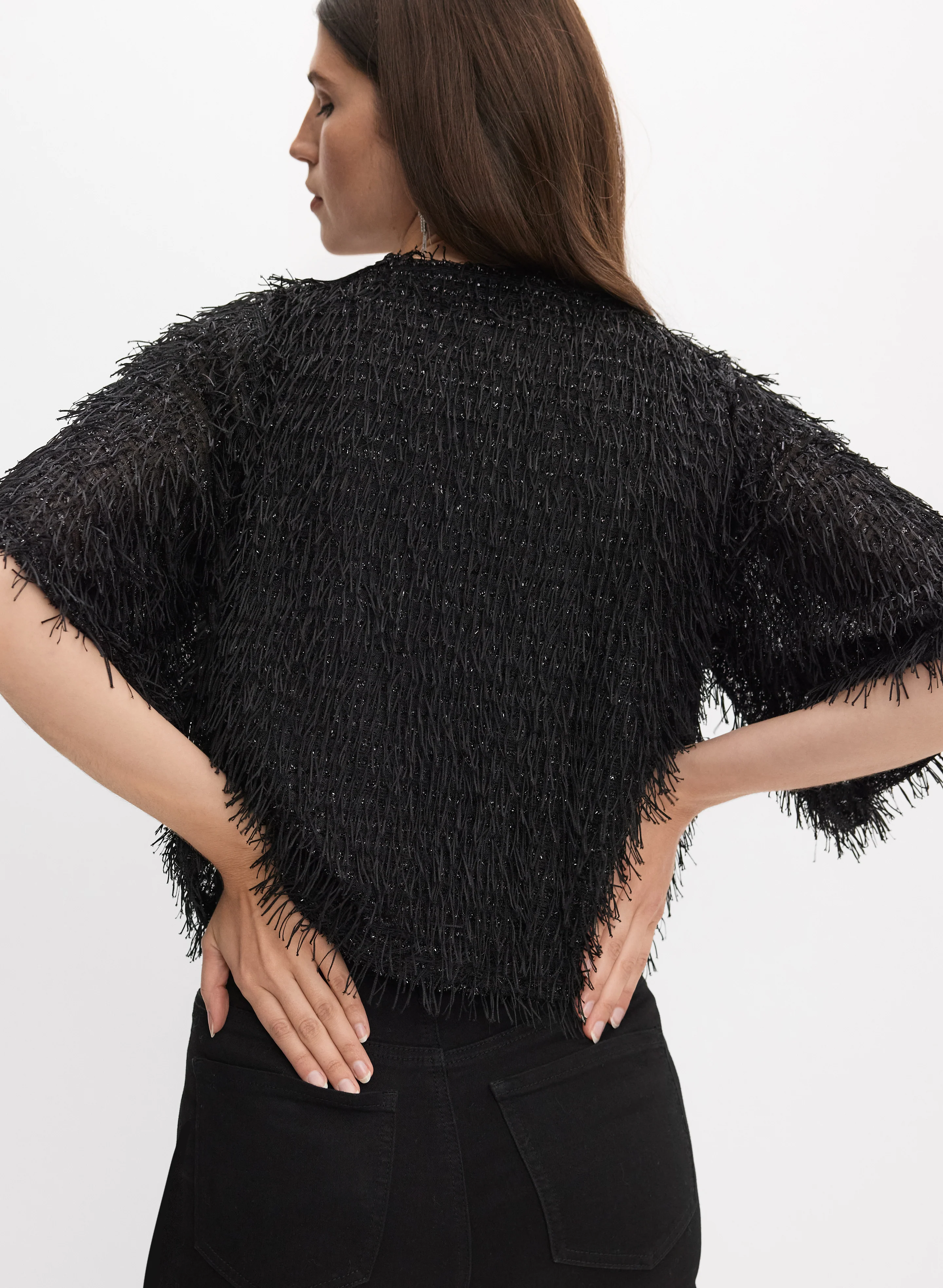 Joseph Ribkoff - Fringe Blouse - Image 4