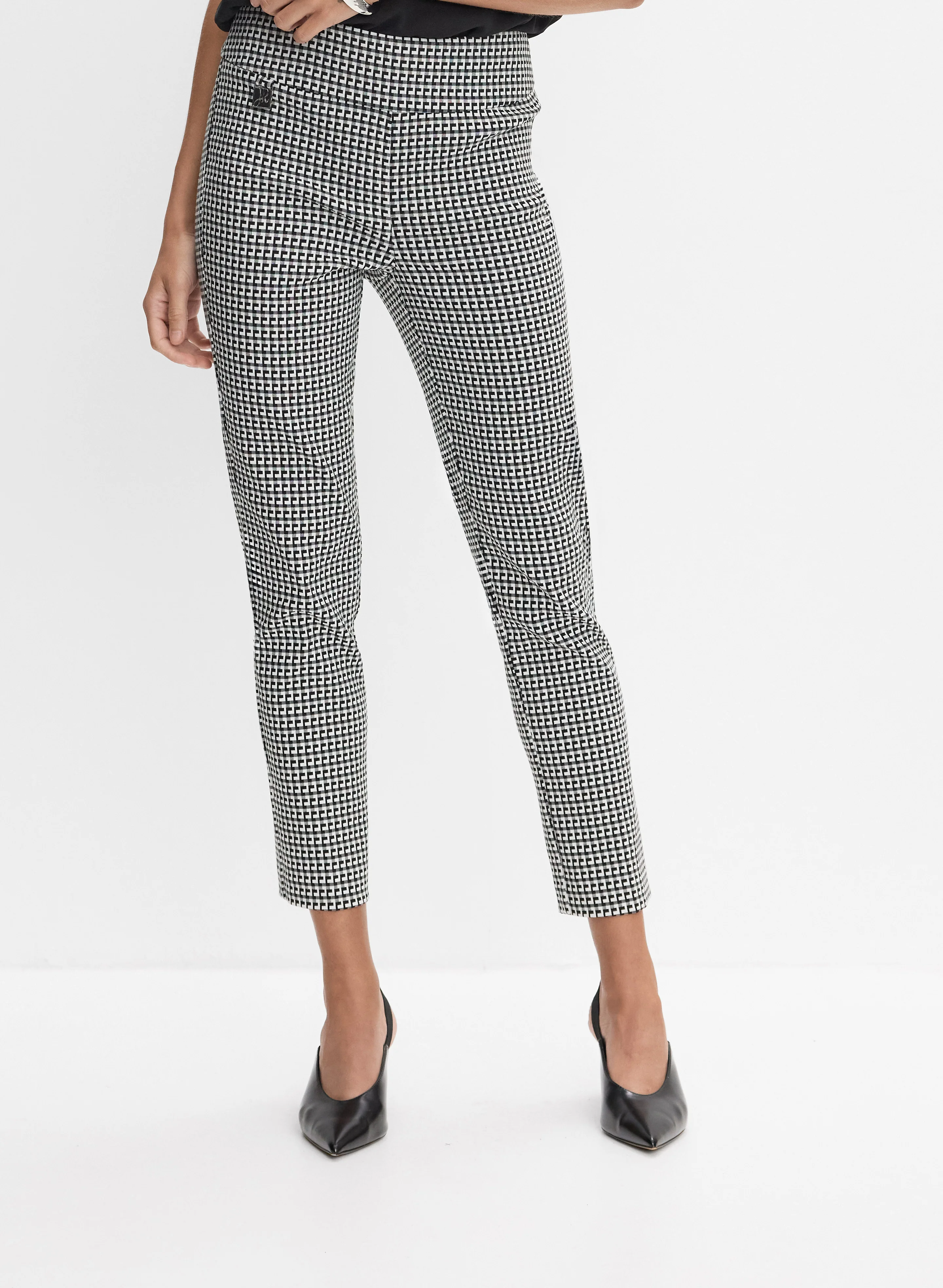 Joseph Ribkoff - Geometric Slim-Leg Pants