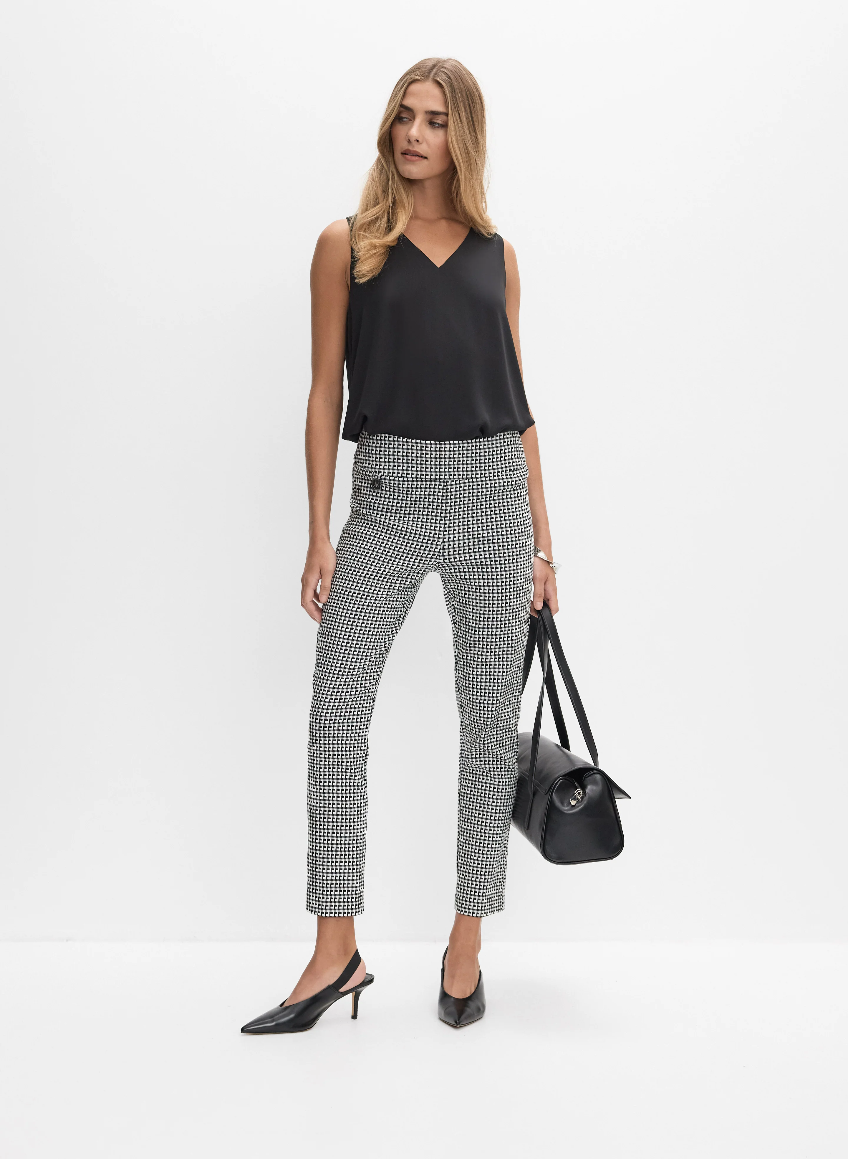 Joseph Ribkoff - Geometric Slim-Leg Pants - Image 3