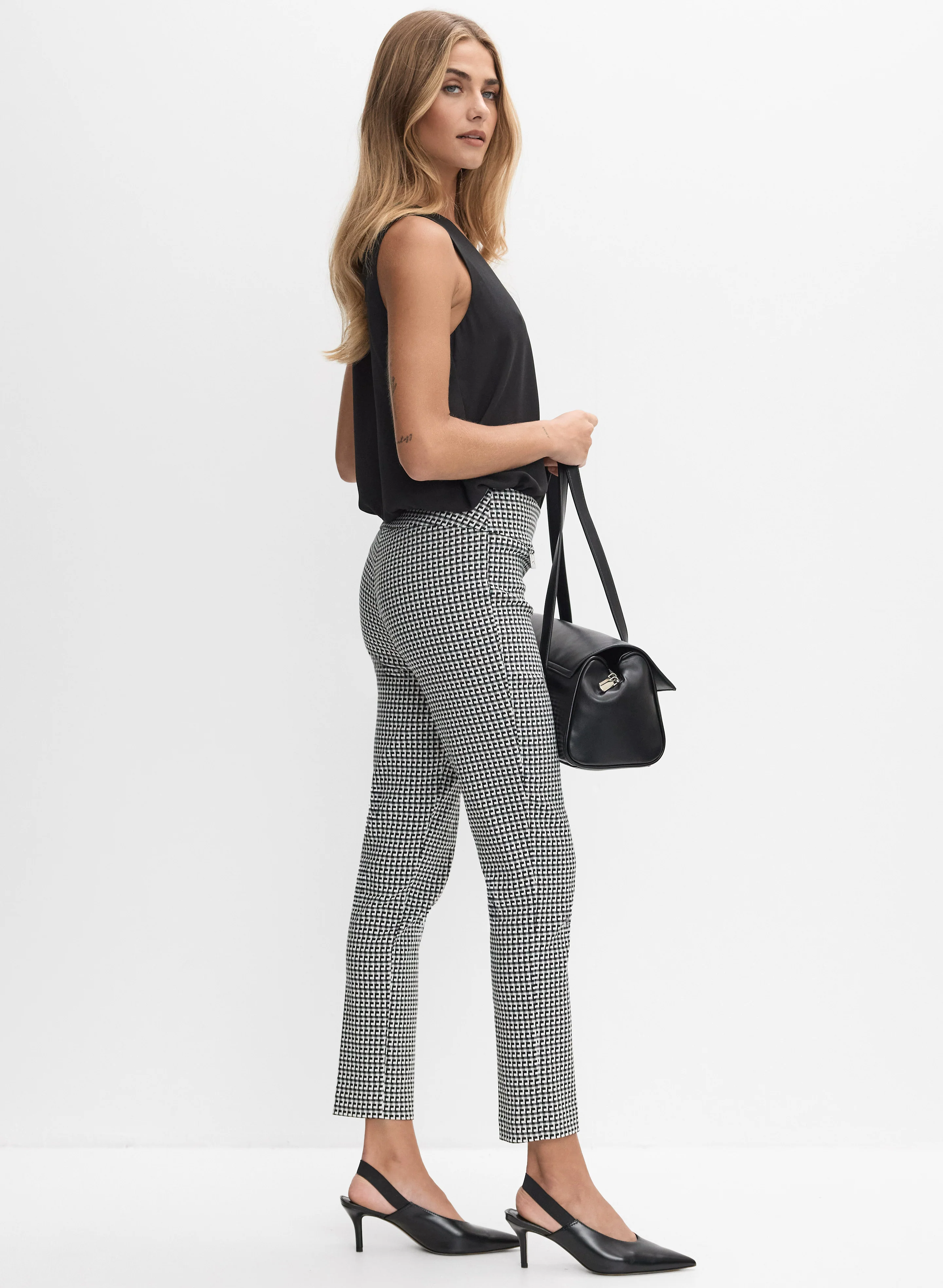 Joseph Ribkoff - Geometric Slim-Leg Pants - Image 5
