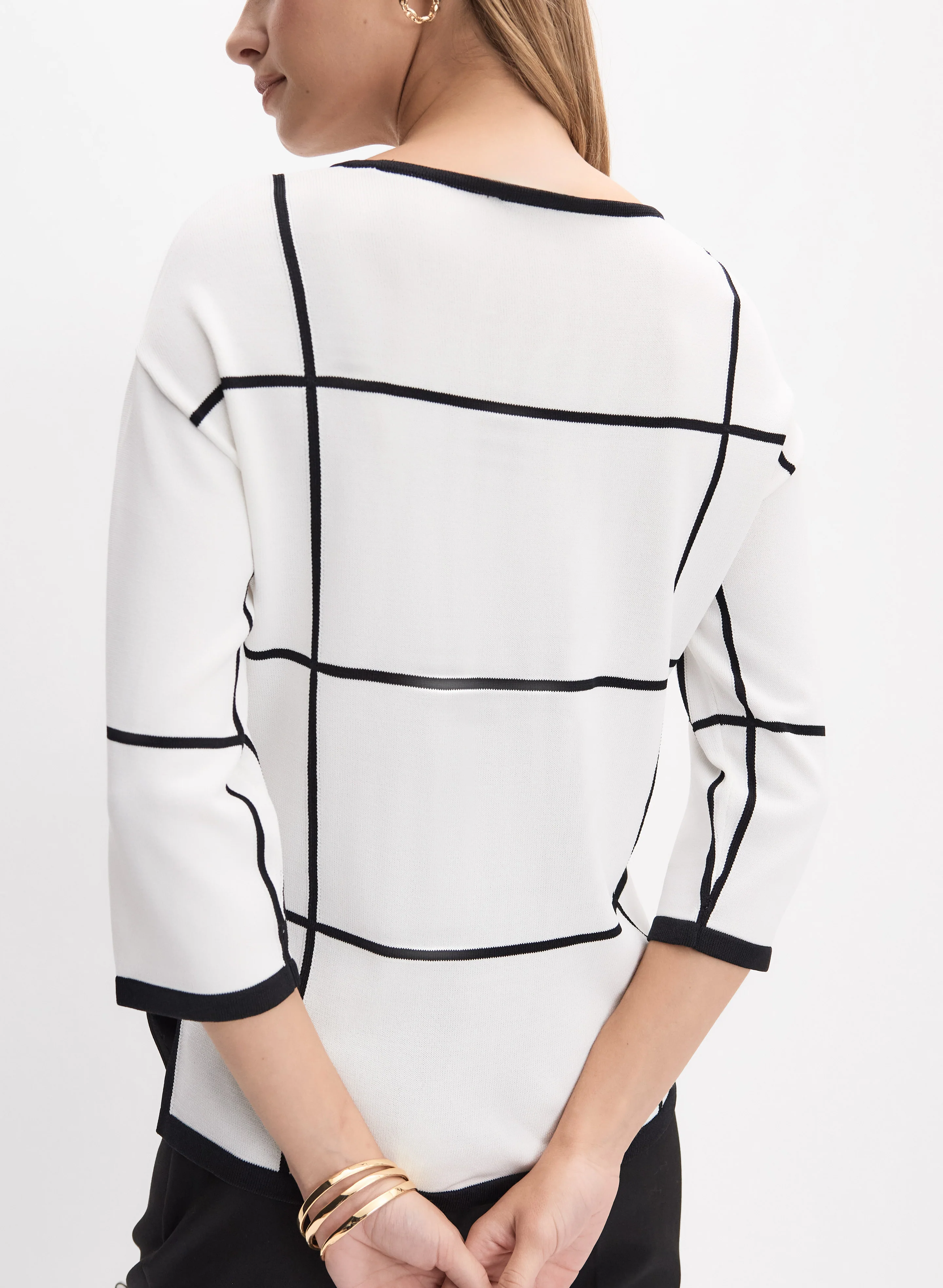 Joseph Ribkoff - Geometric Sweater - Image 4