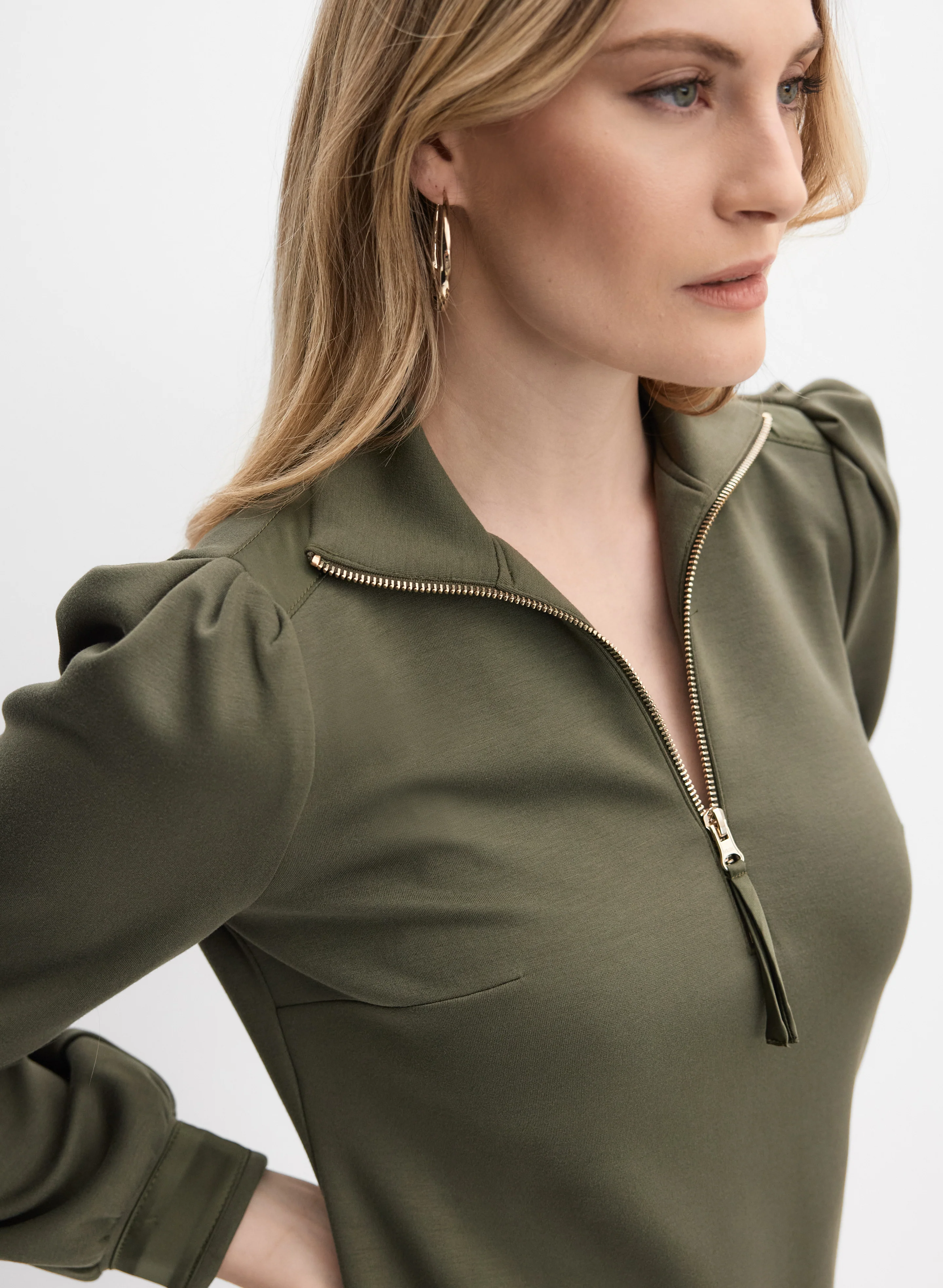 Joseph Ribkoff - Half-Zip Dress - Image 2