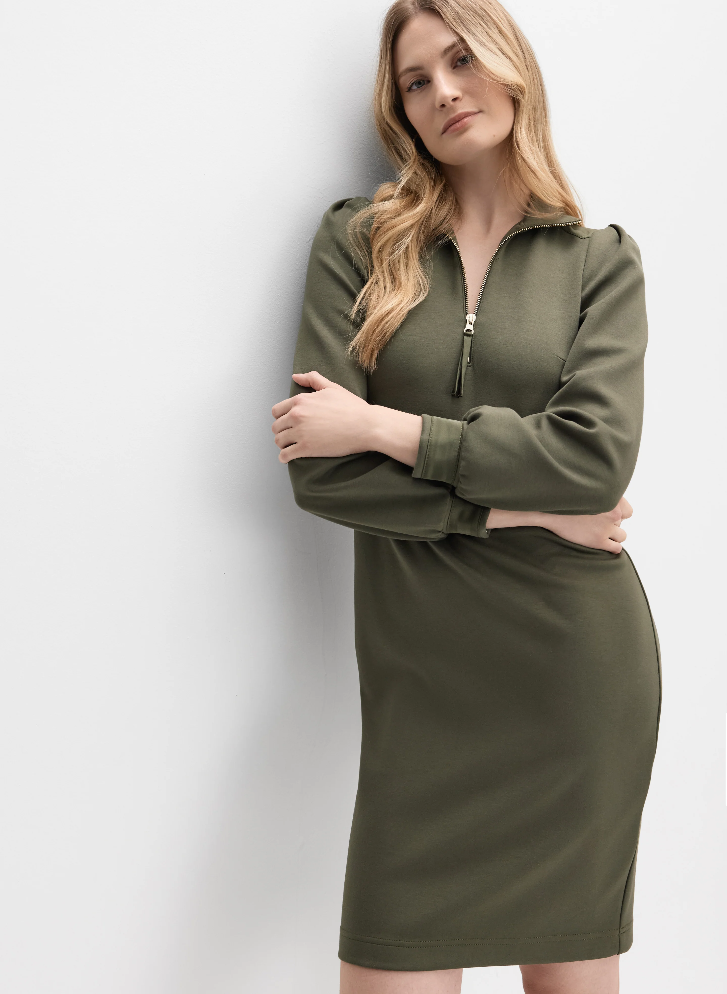 Joseph Ribkoff - Half-Zip Dress - Image 4