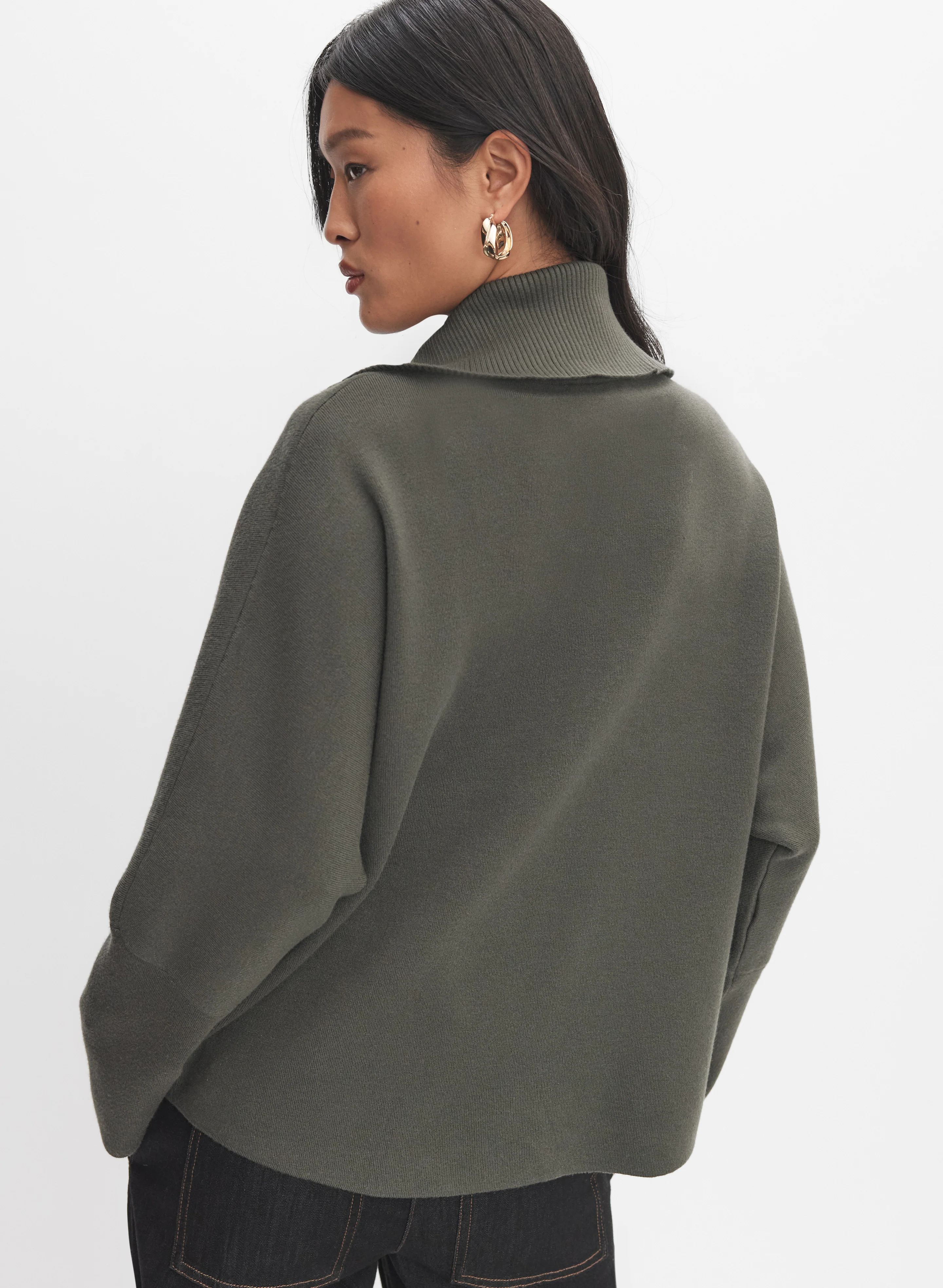 Joseph Ribkoff - Half-Zip Pullover - Image 4