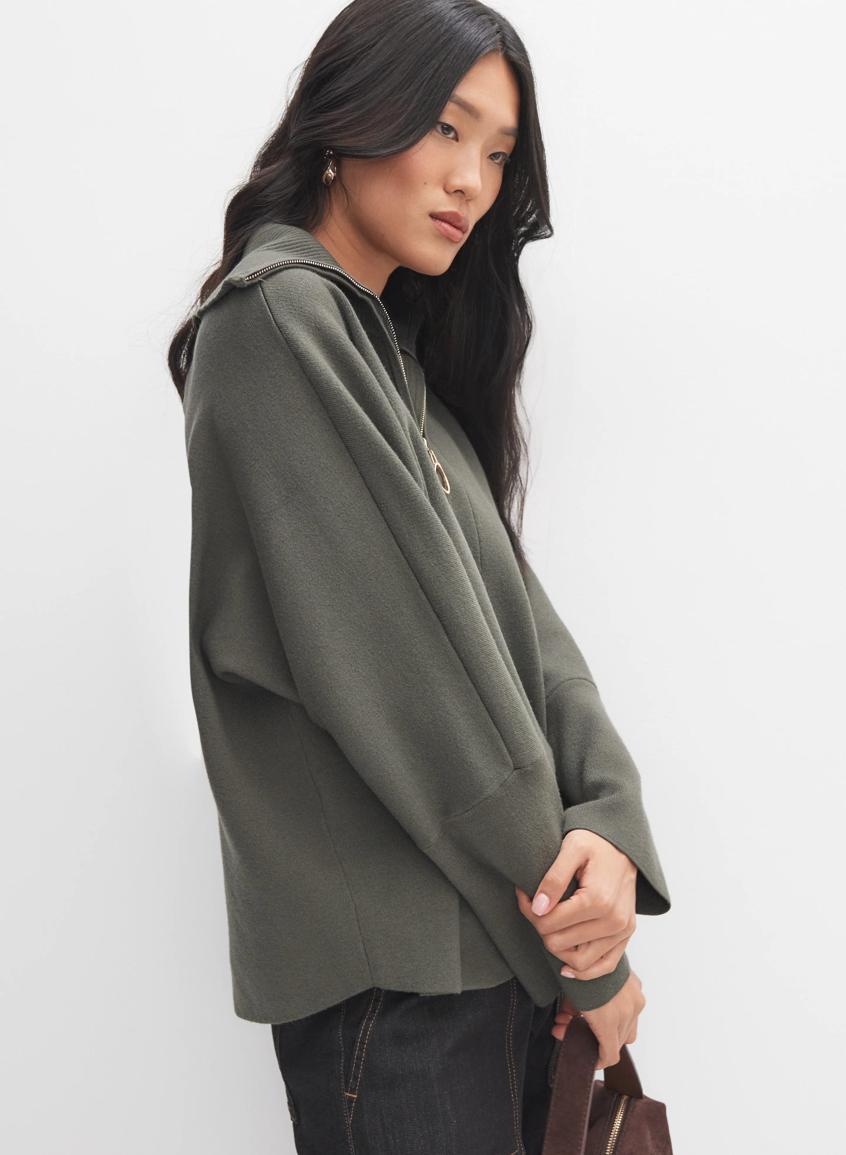 Joseph Ribkoff - Half-Zip Pullover - Image 5