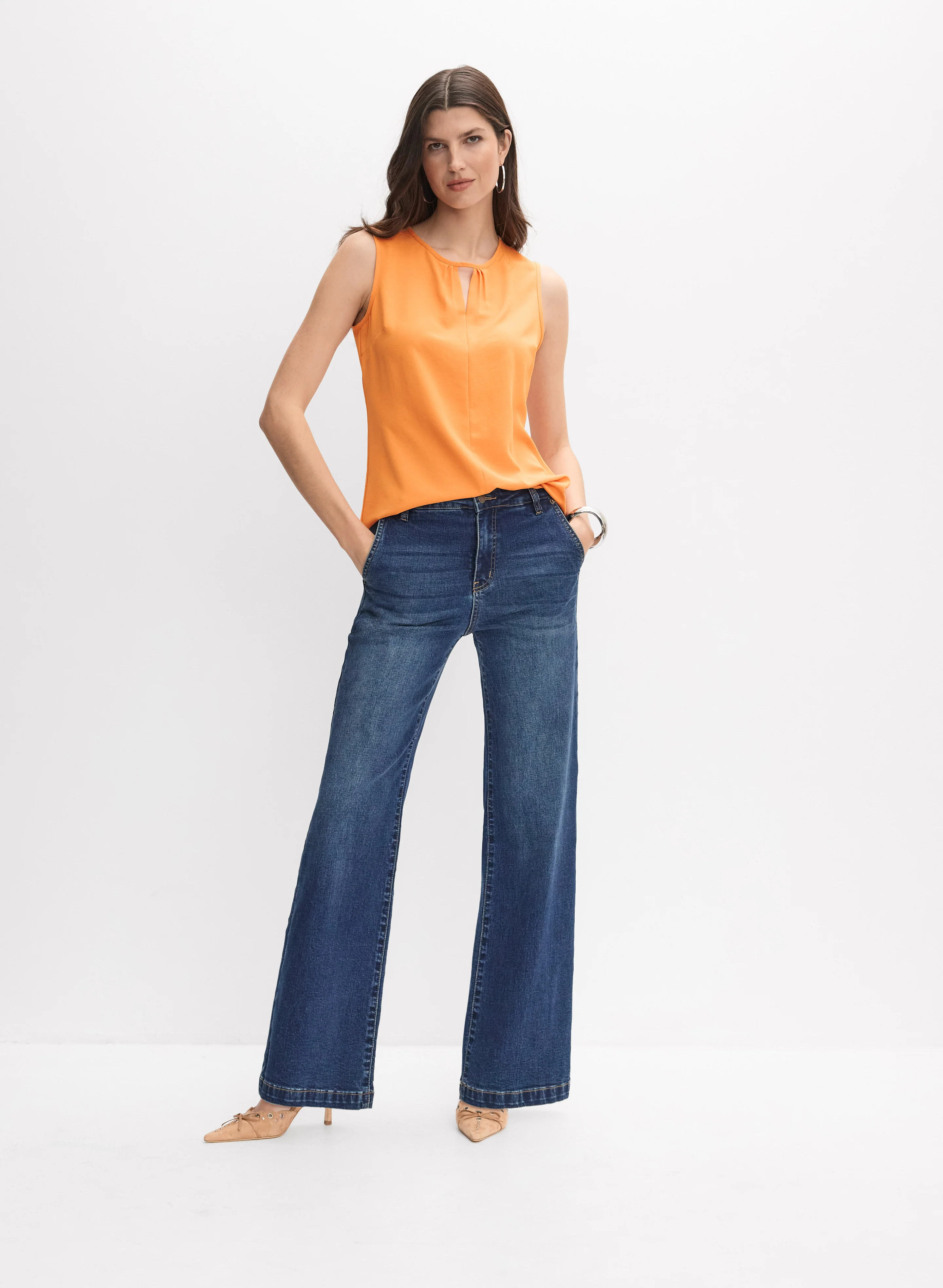 Joseph Ribkoff - Keyhole Cut-Out Blouse - Image 3