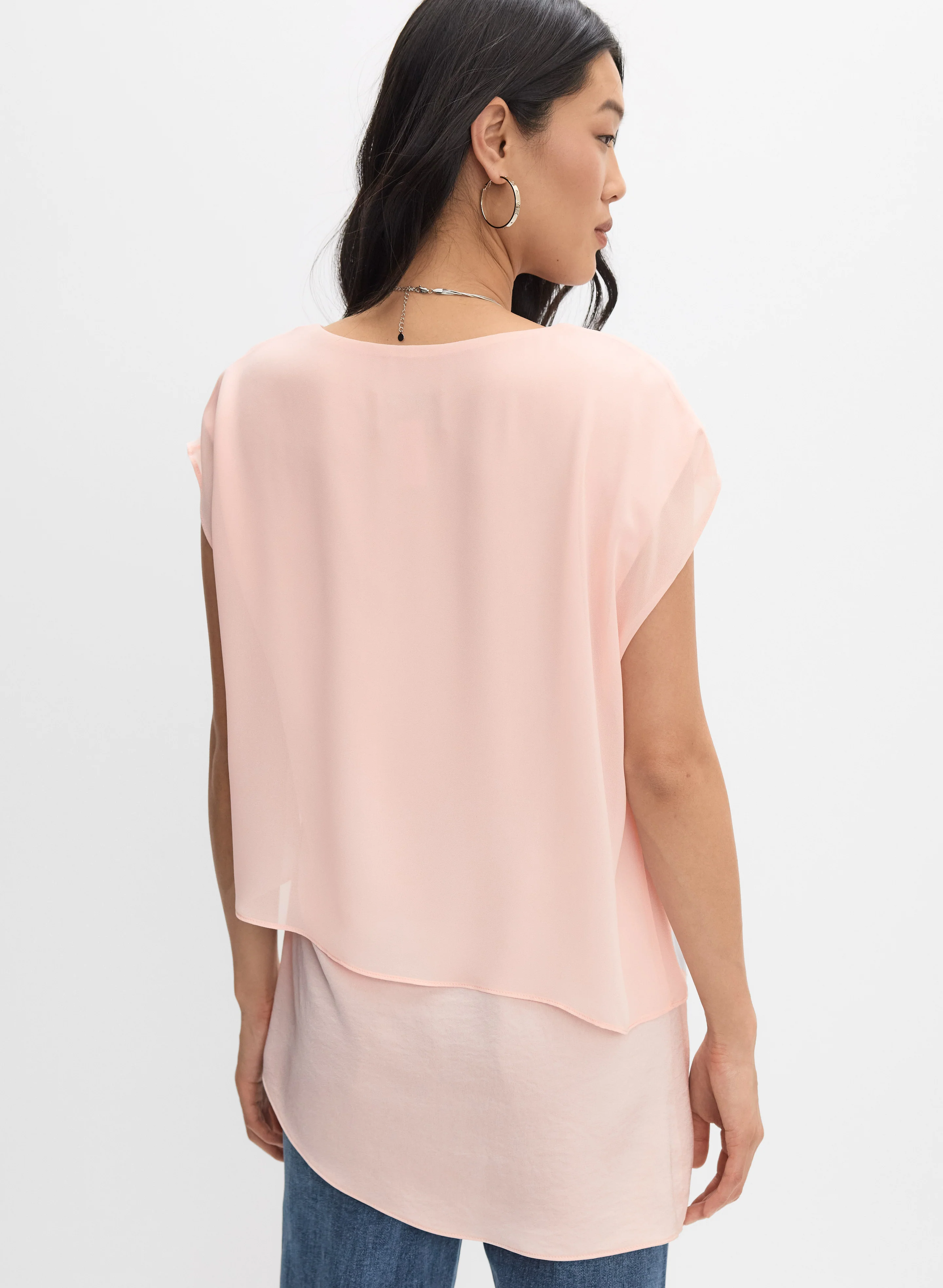 Joseph Ribkoff - Layered Asymmetrical Blouse - Image 4