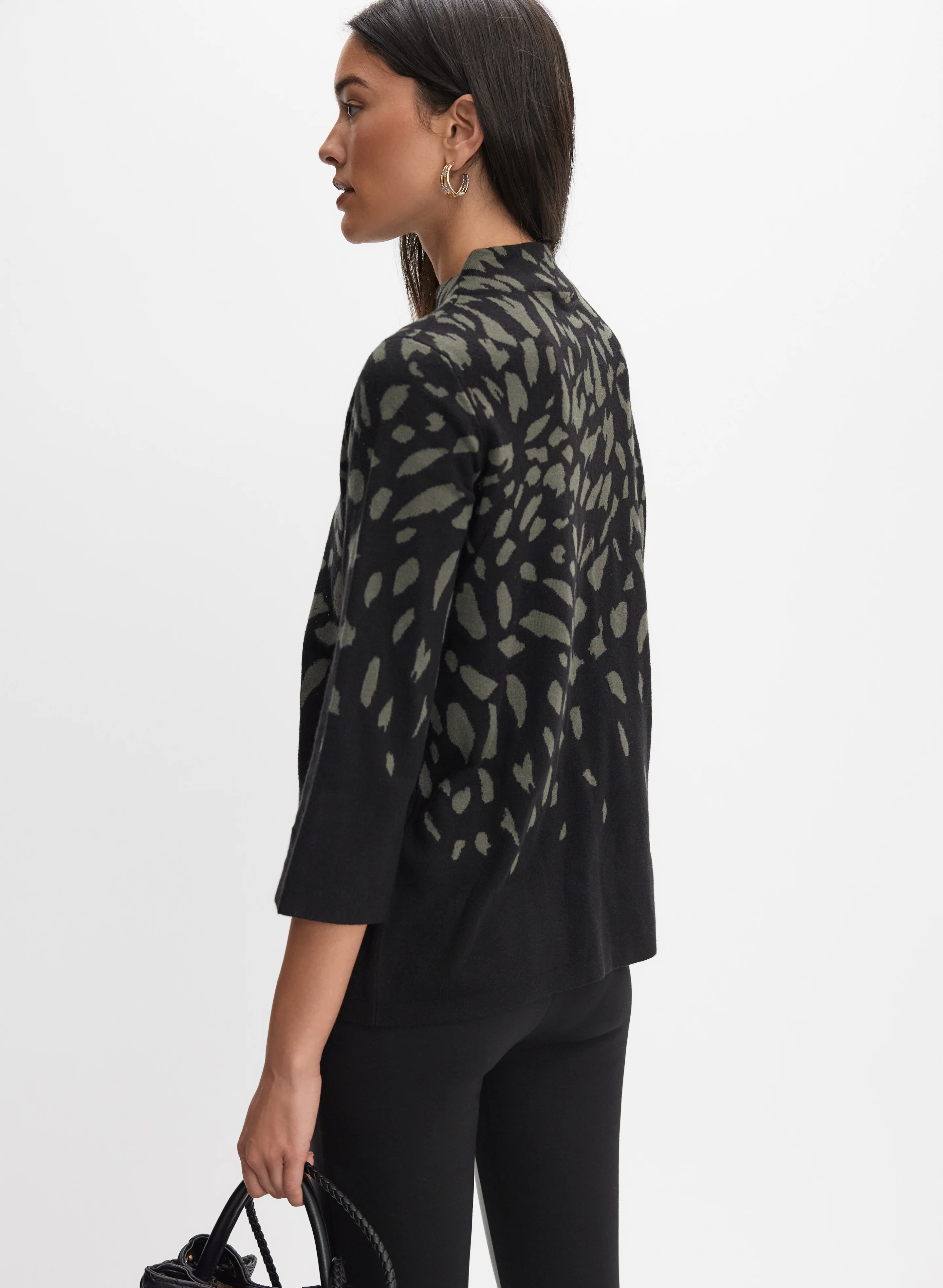 Joseph Ribkoff - Leopard Knit Pullover - Image 4