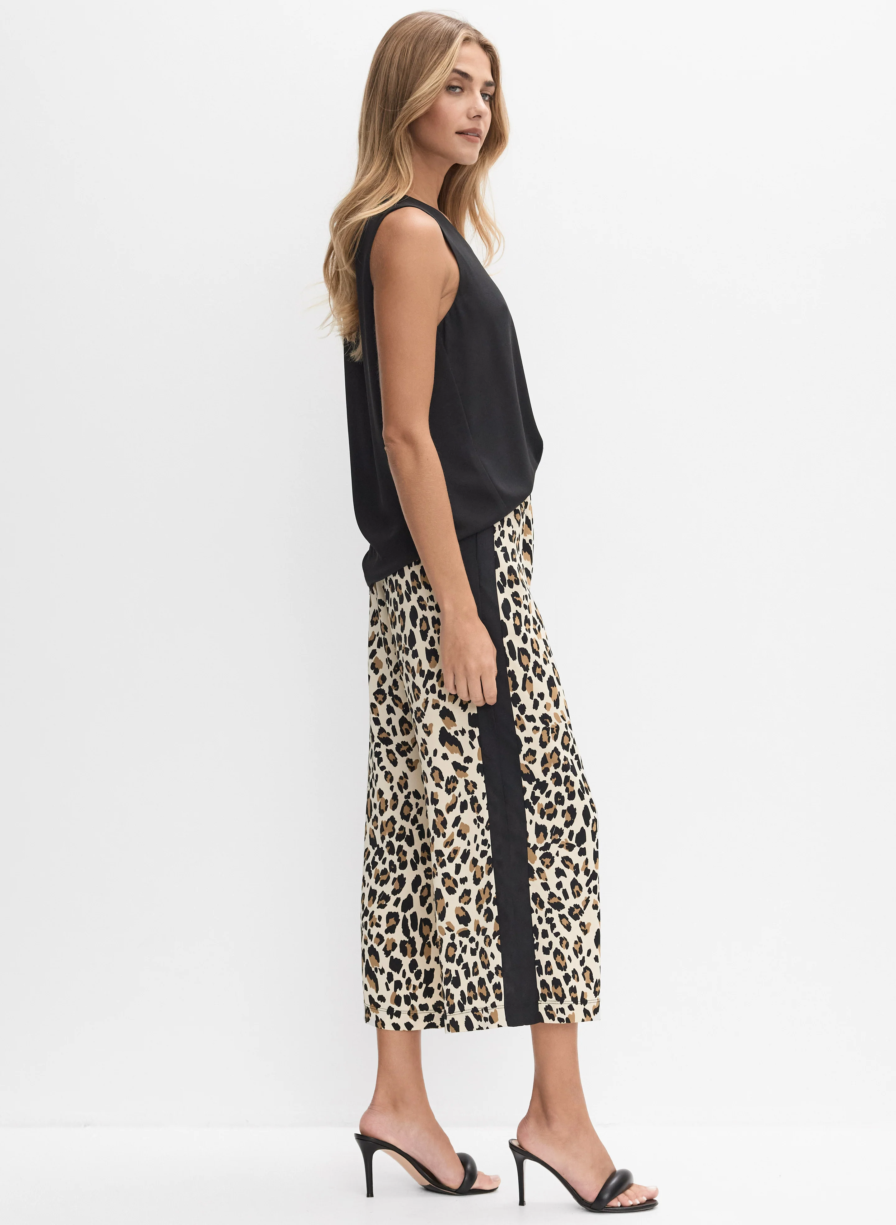 Joseph Ribkoff - Leopard Print Culottes - Image 5