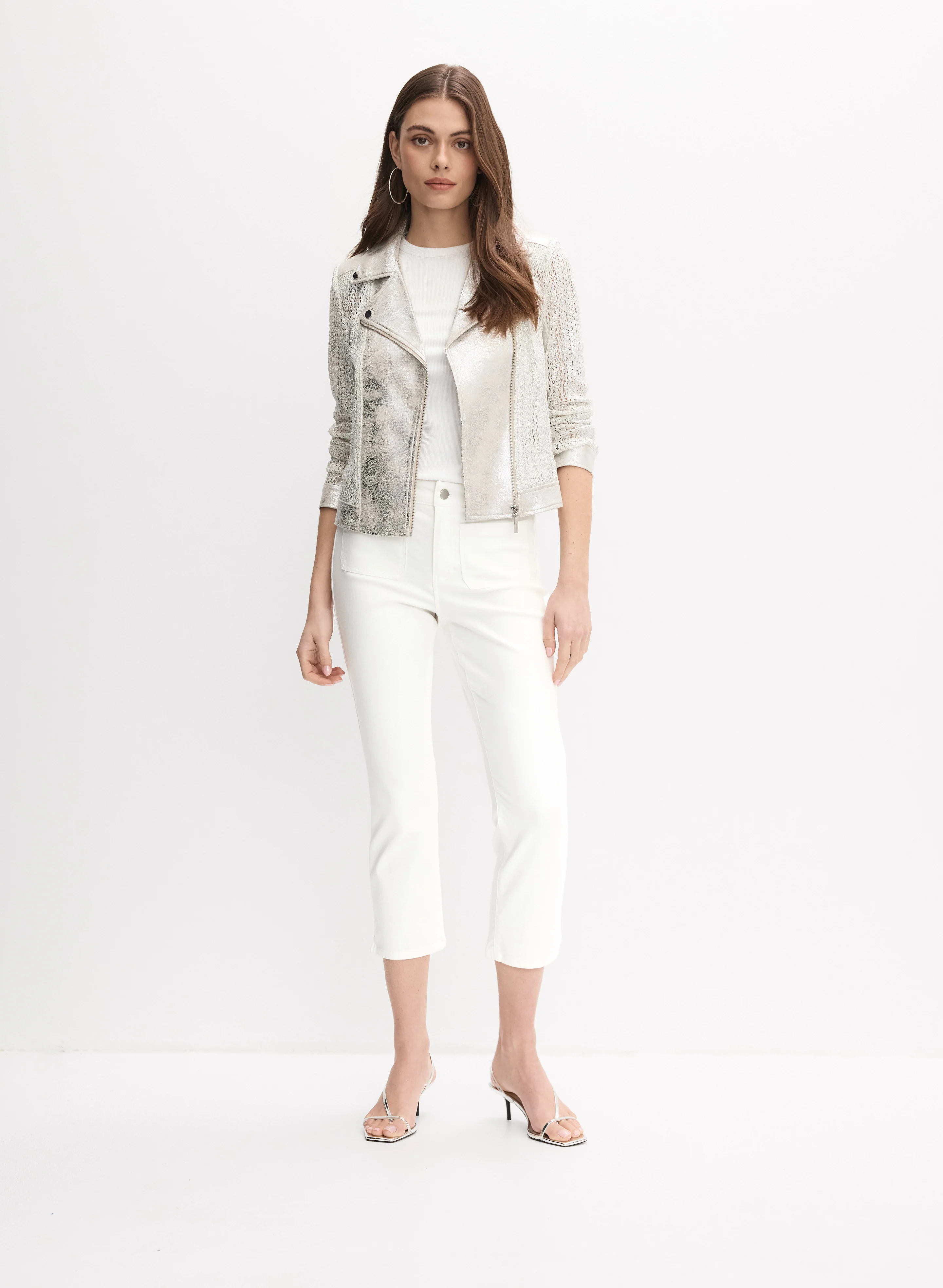 Joseph Ribkoff - Metallic Moto Jacket - Image 4