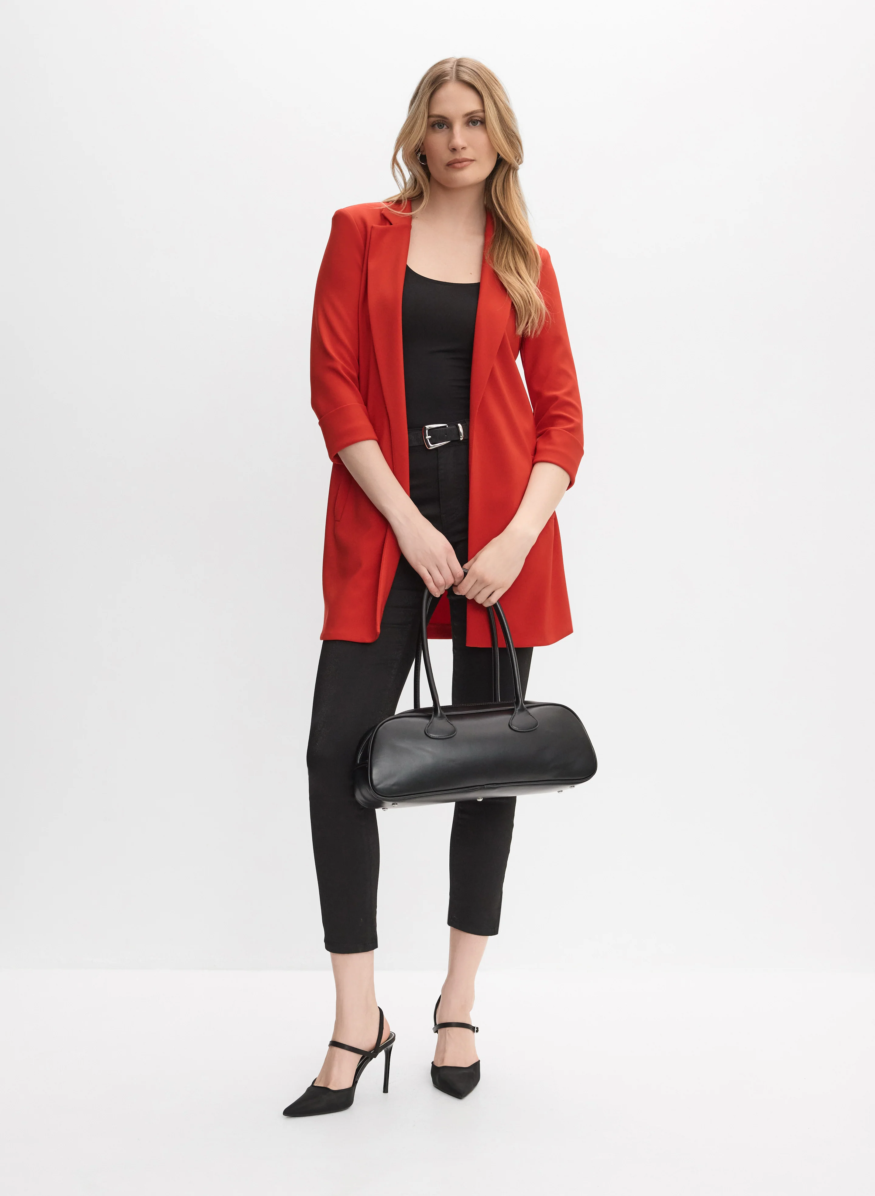 Joseph Ribkoff - Open 3/4 Sleeve Blazer - Image 3