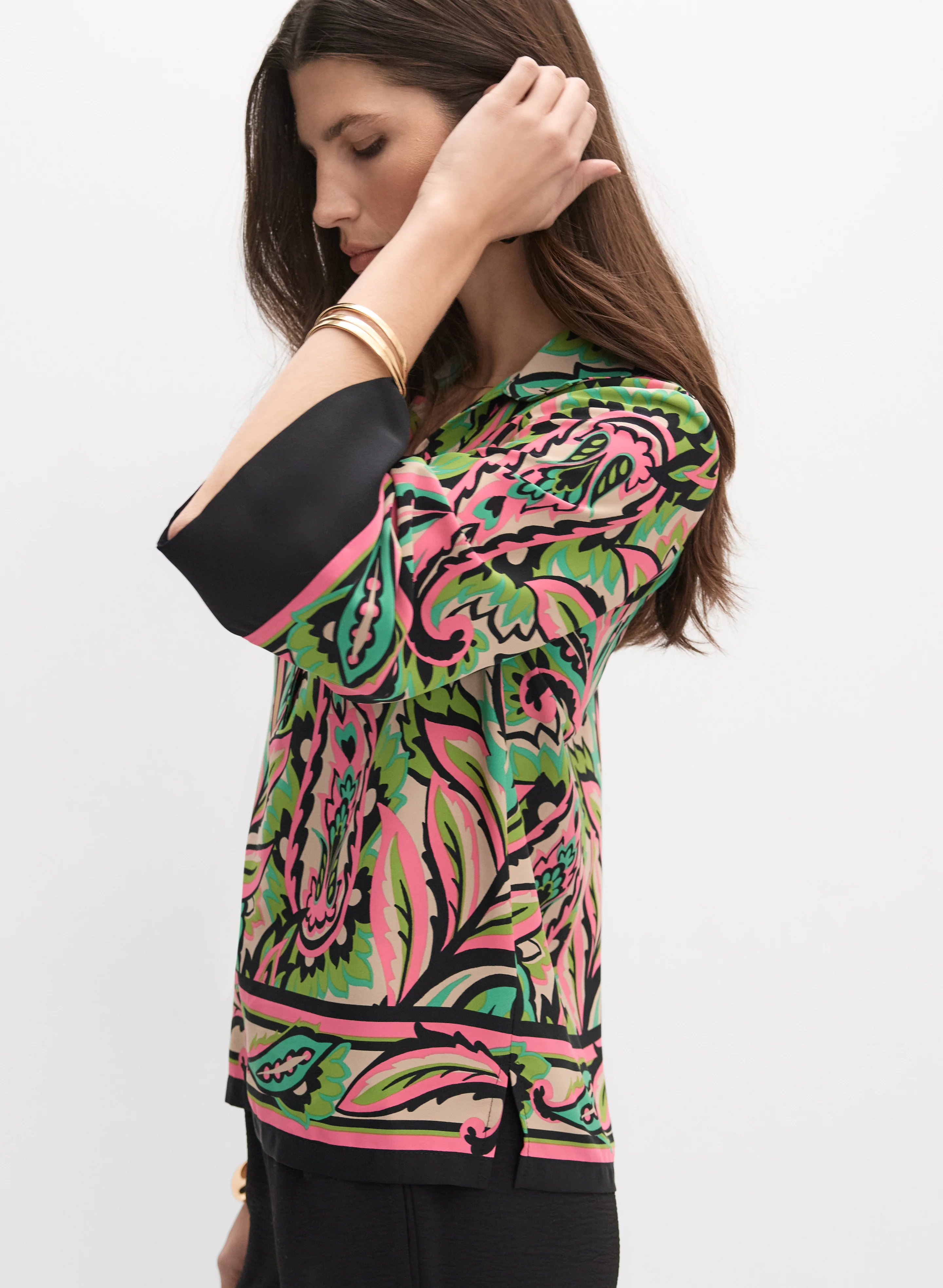 Joseph Ribkoff - Paisley Blouse - Image 5