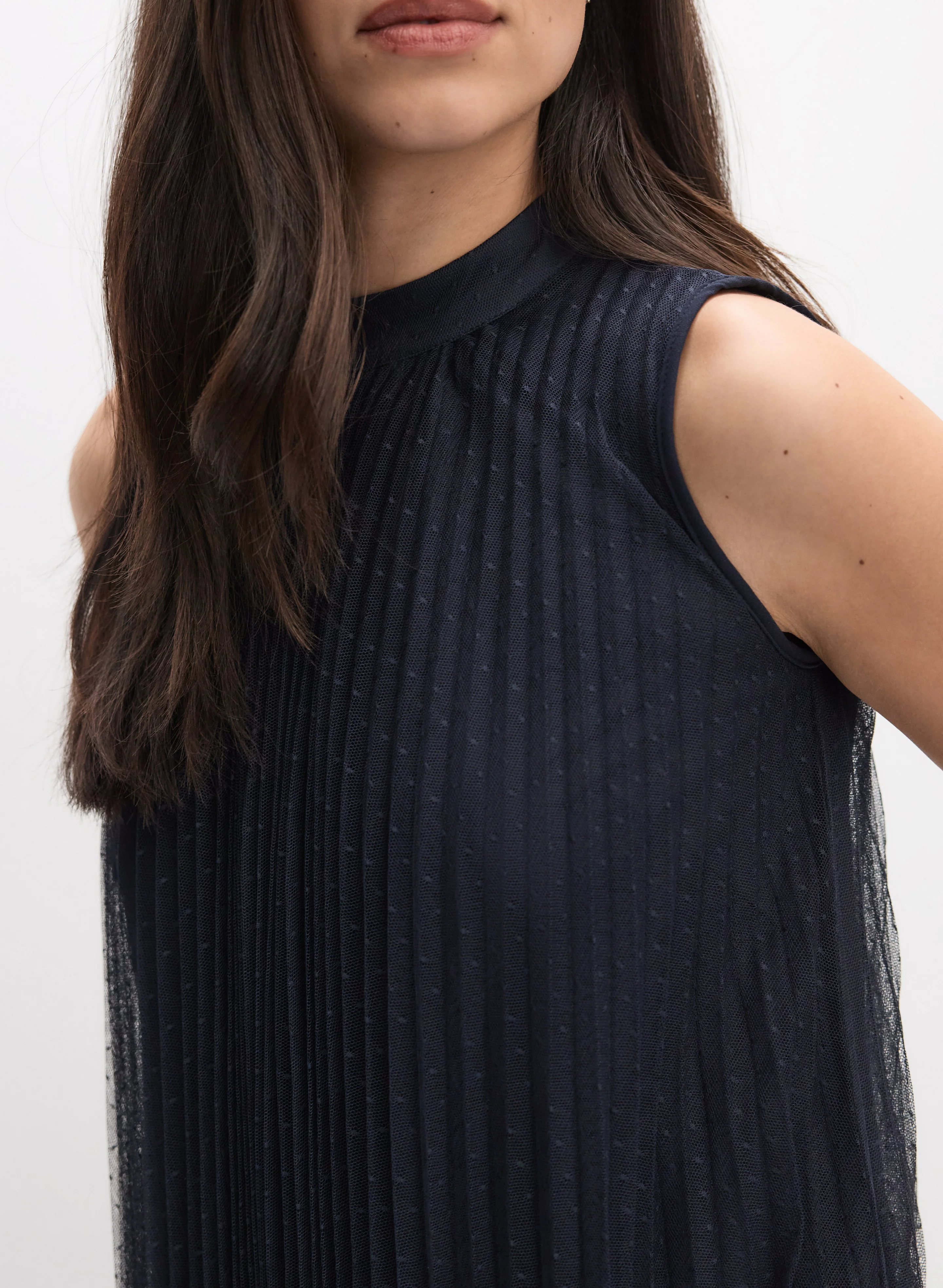 Joseph Ribkoff - Pleated Chiffon Dress - Image 6