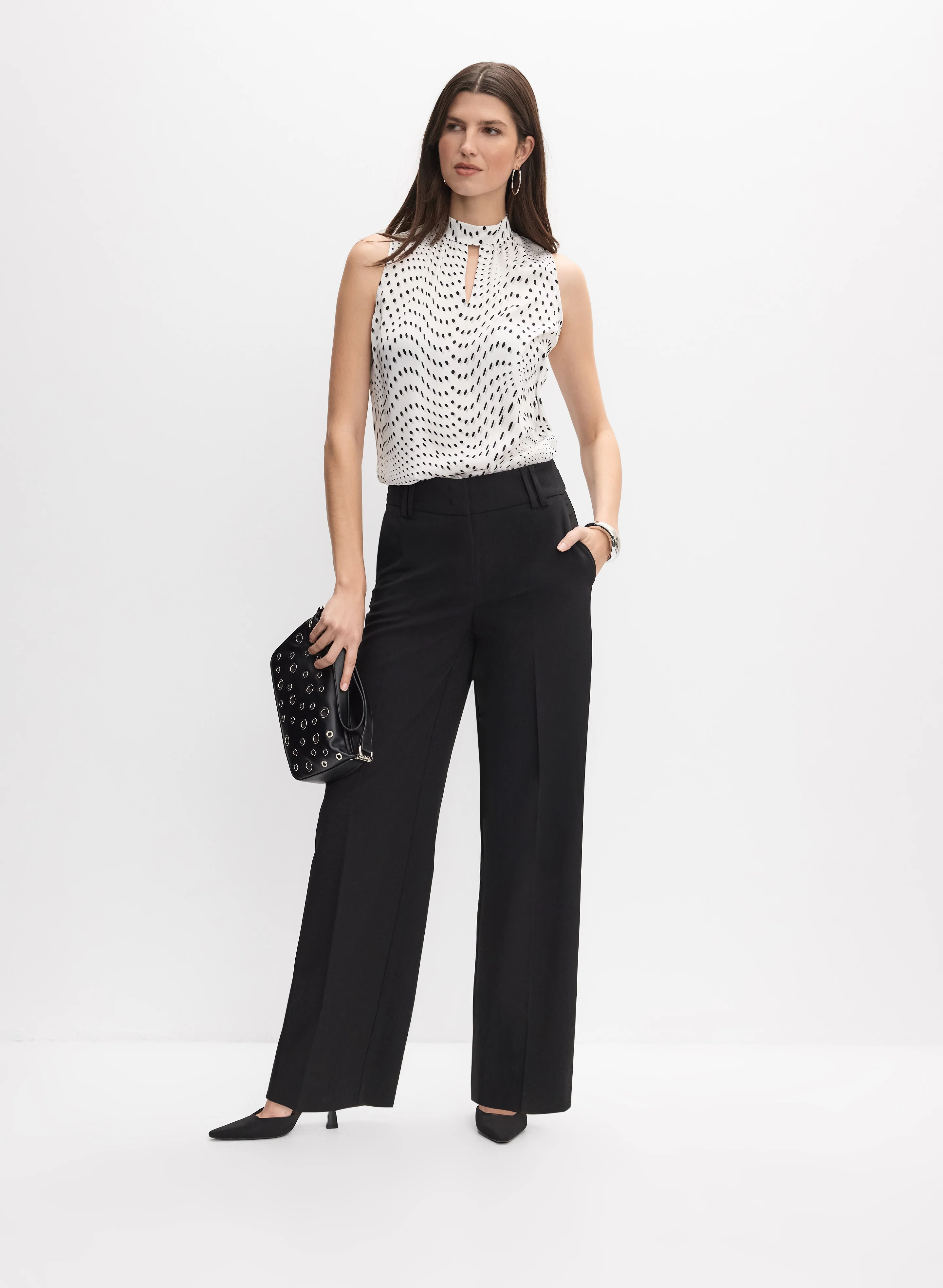 Joseph Ribkoff - Polka Dot Blouse - Image 3