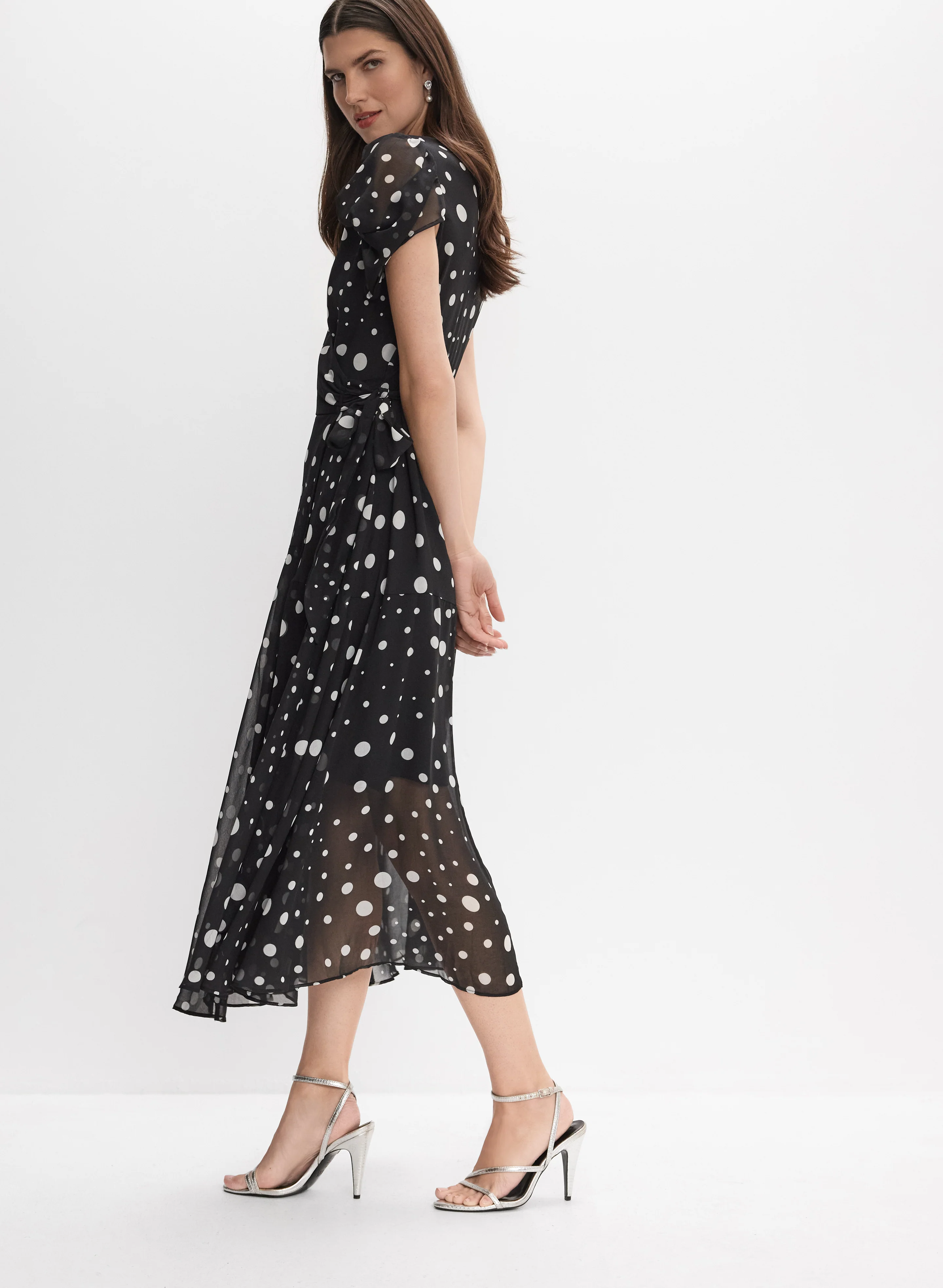 Joseph Ribkoff - Polka Dot Dress - Image 3