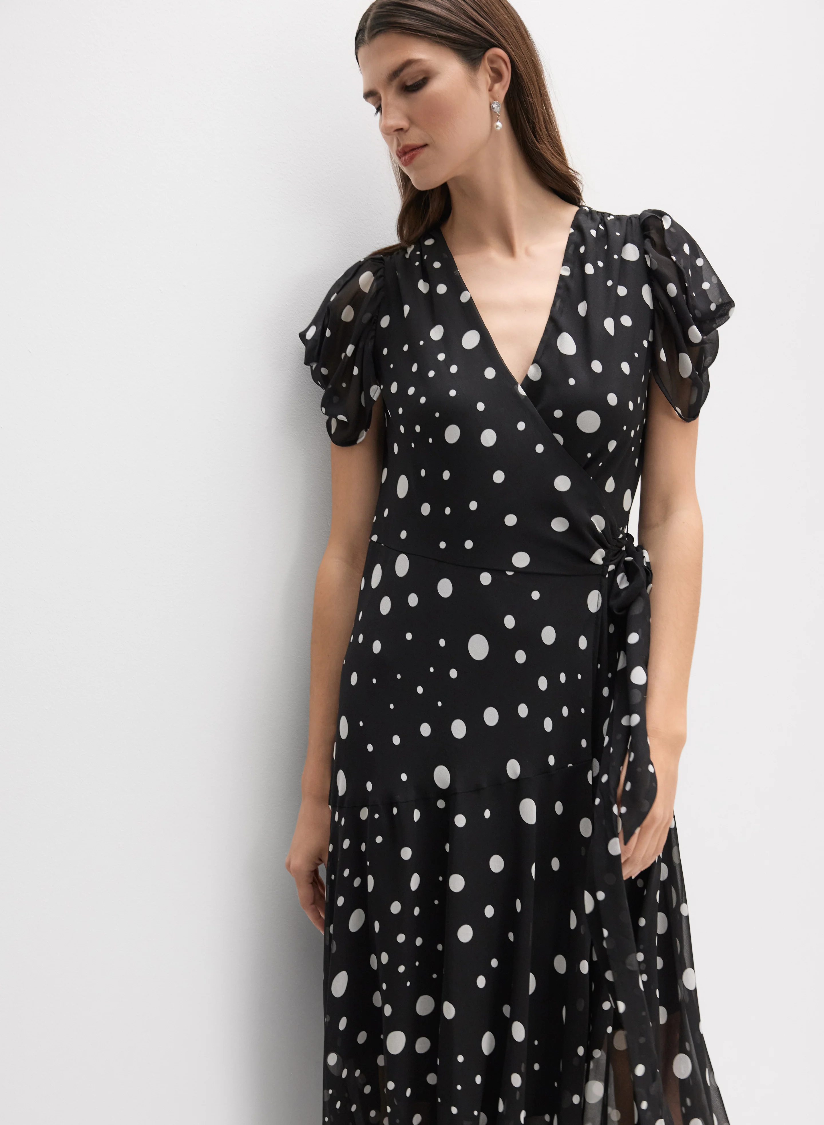 Joseph Ribkoff - Polka Dot Dress - Image 4