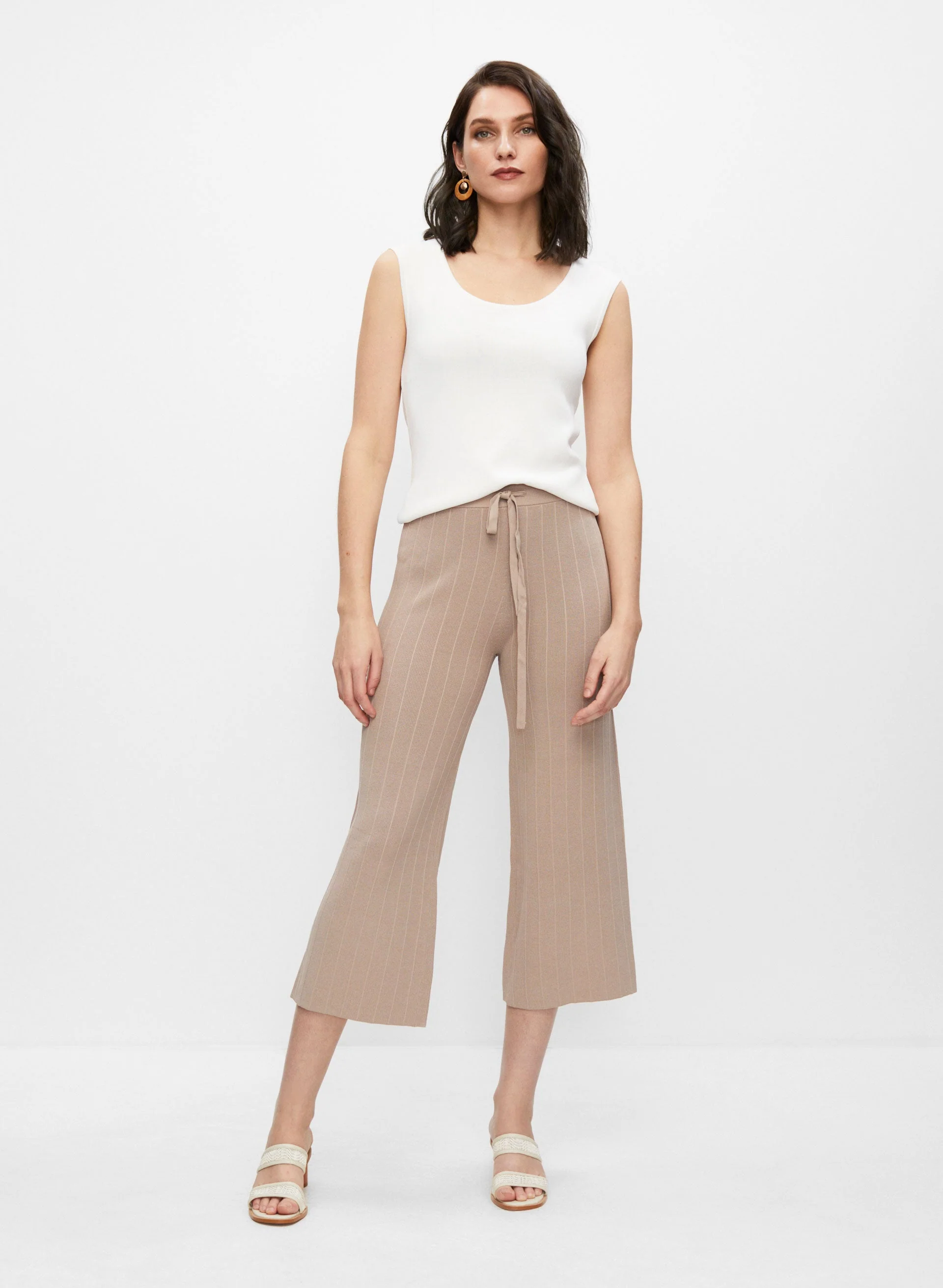Joseph Ribkoff - Pull-On Wide Leg Capris - Image 3