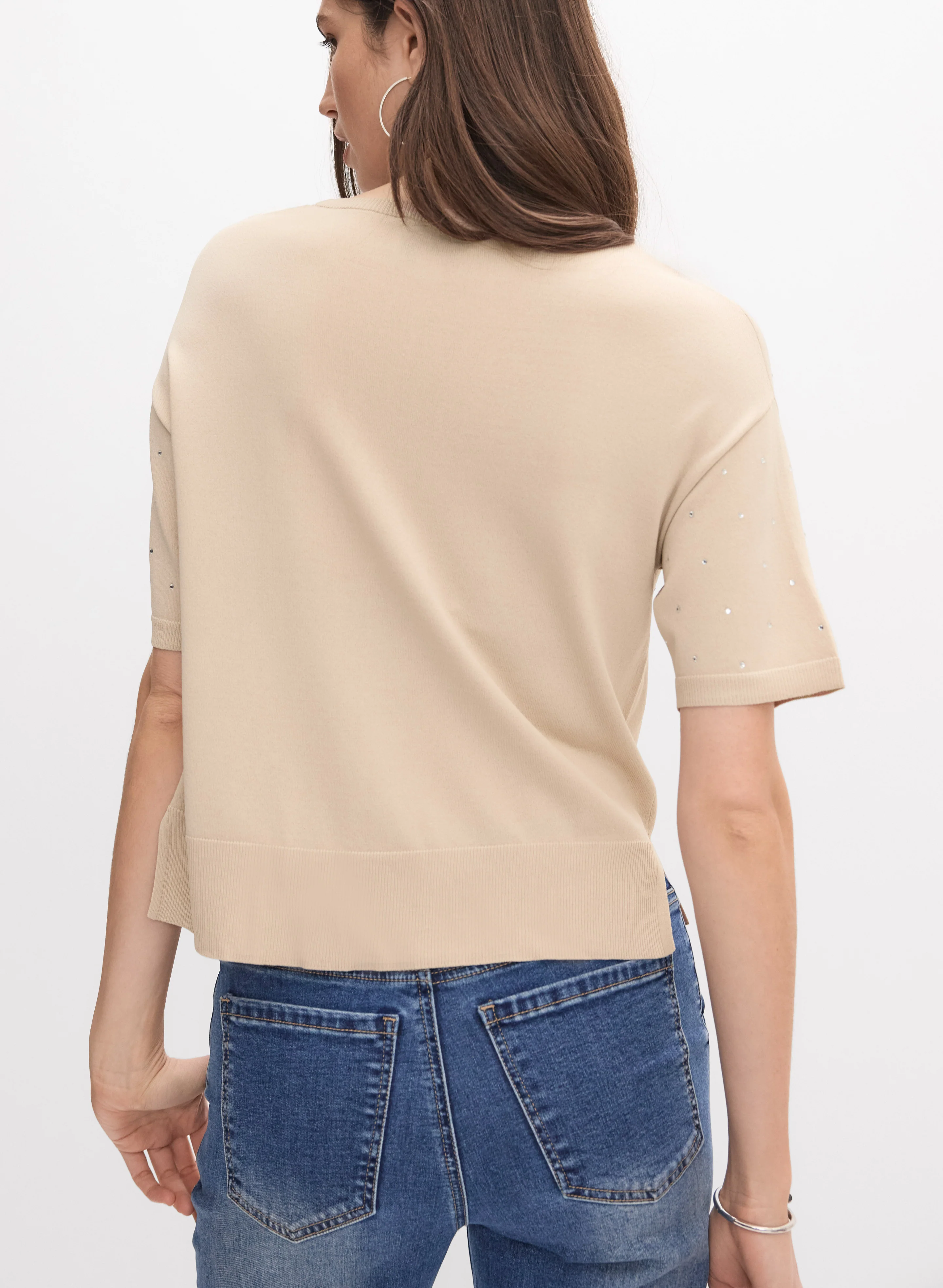 Joseph Ribkoff - Rhinestone Embellished Pullover - Image 4