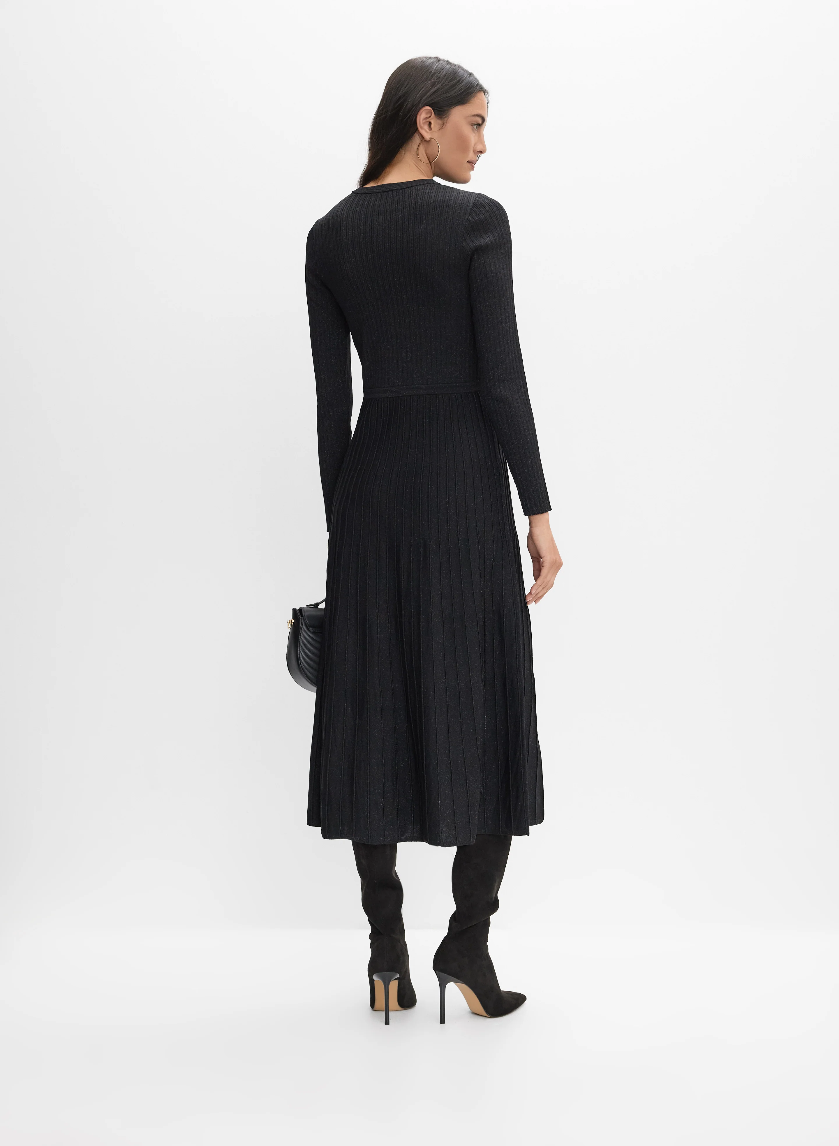 Joseph Ribkoff - Ribbed Knit Sweater Dress - Image 2