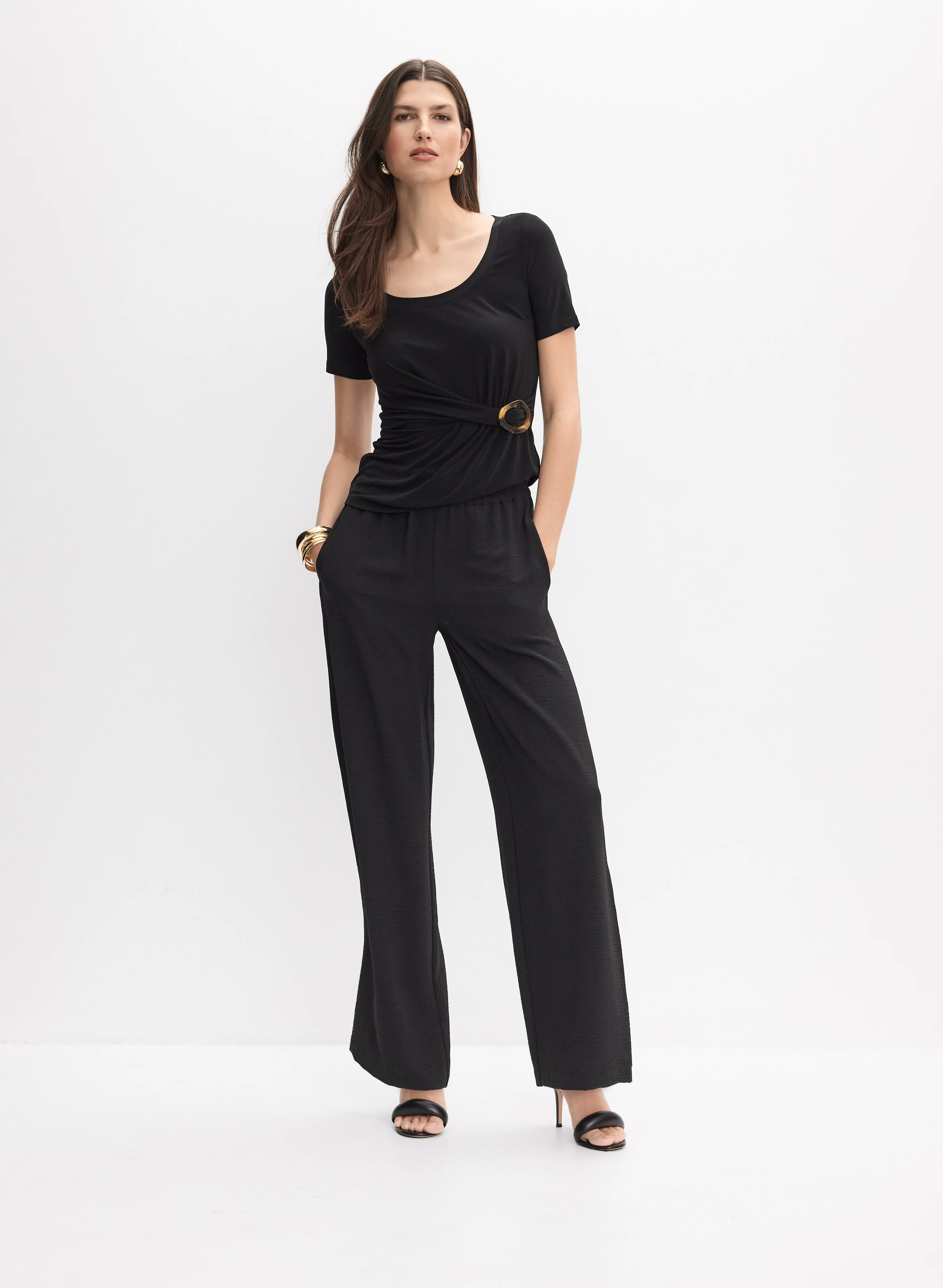 Joseph Ribkoff - Scoop Neck Top - Image 3