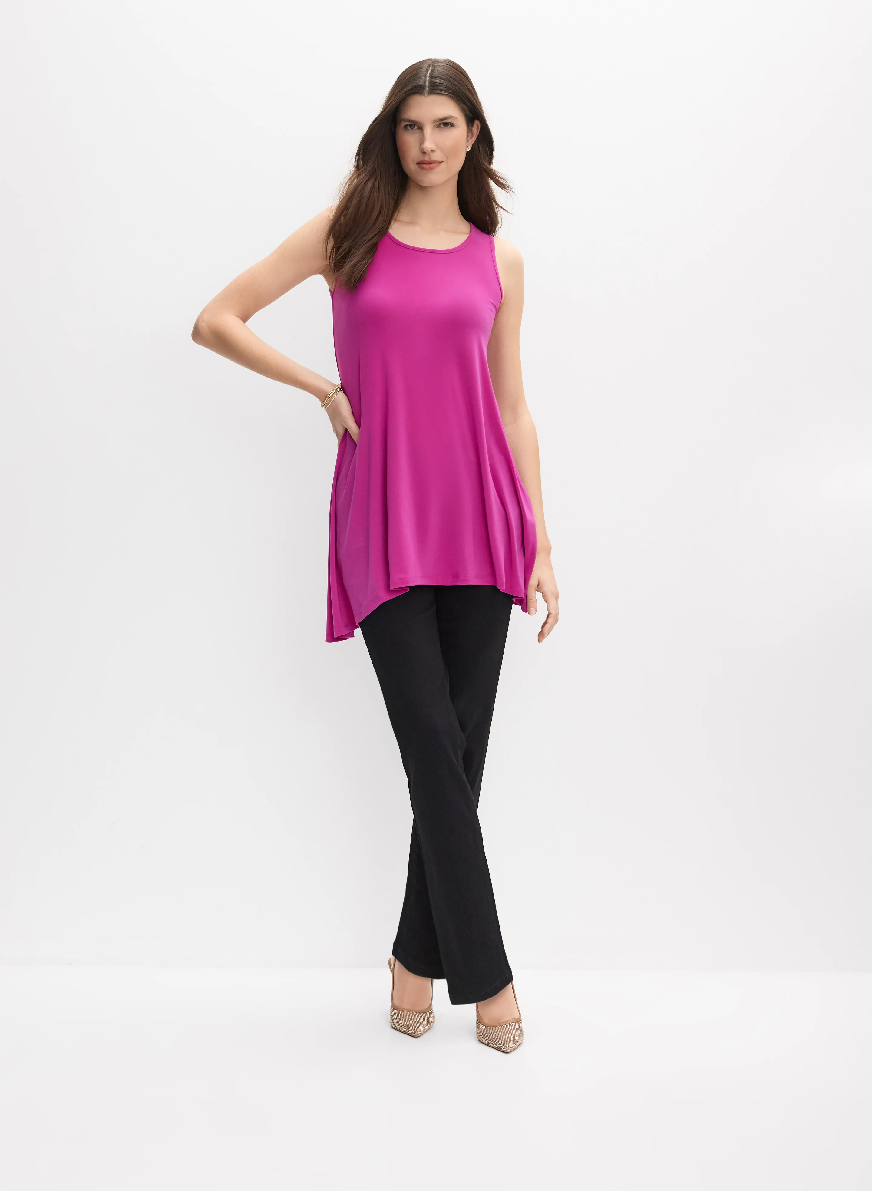 Joseph Ribkoff - Scoop Neck Tunic - Image 3