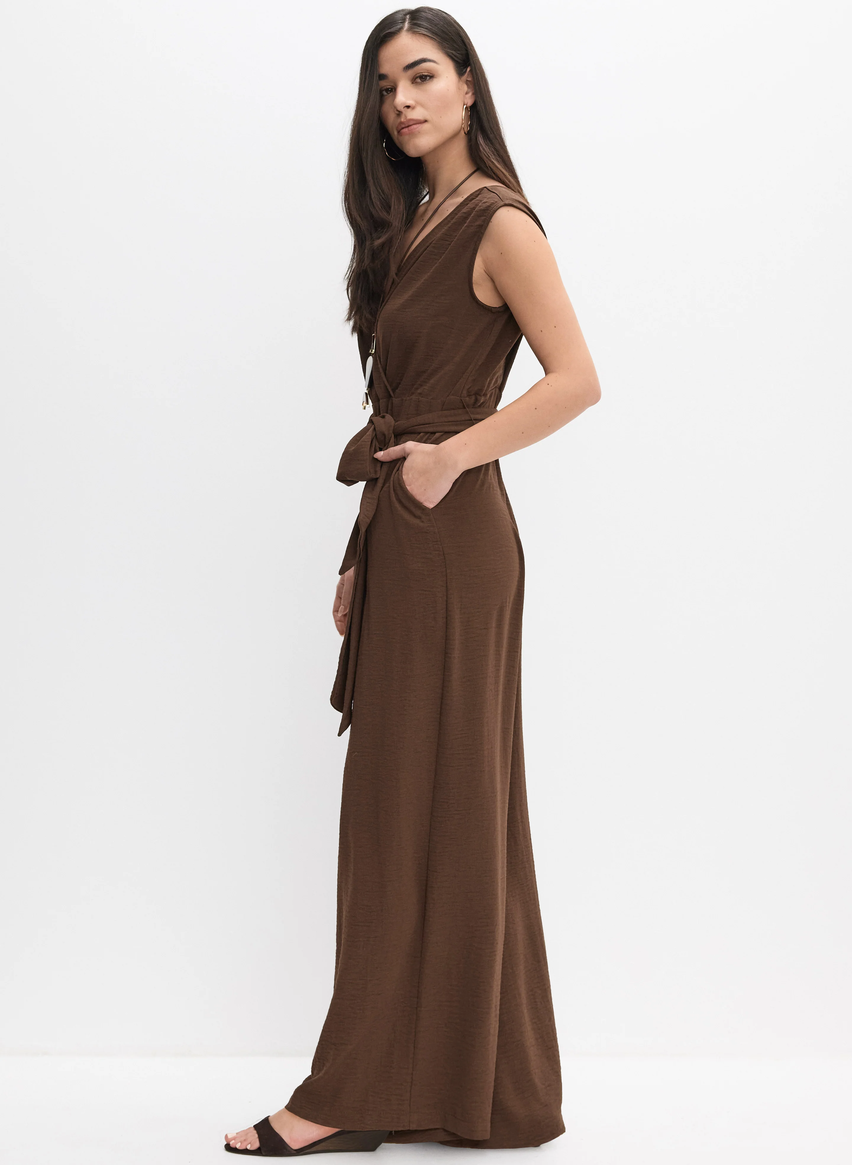 Joseph Ribkoff - Self-Sash Jumpsuit - Image 3