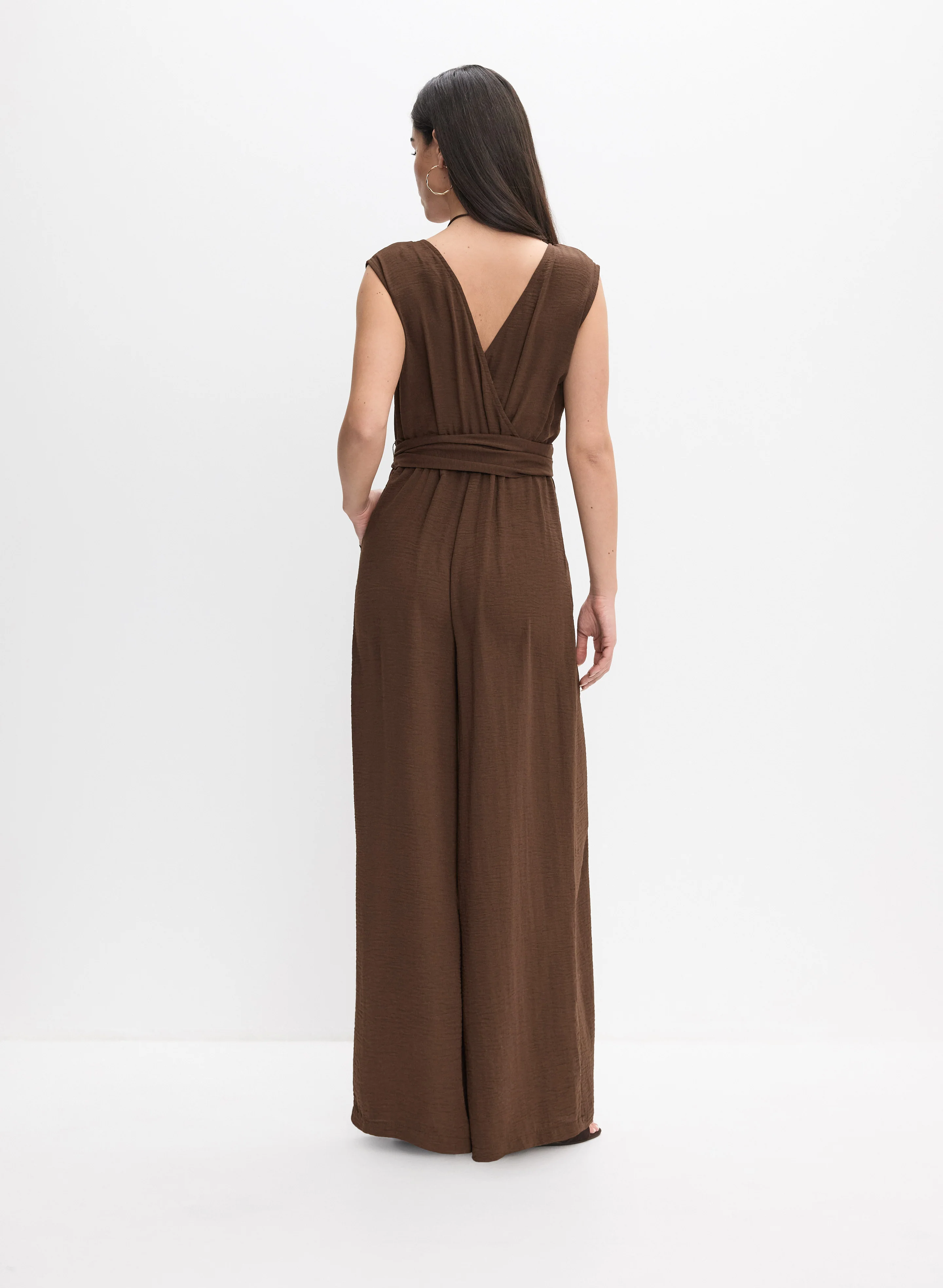 Joseph Ribkoff - Self-Sash Jumpsuit - Image 5