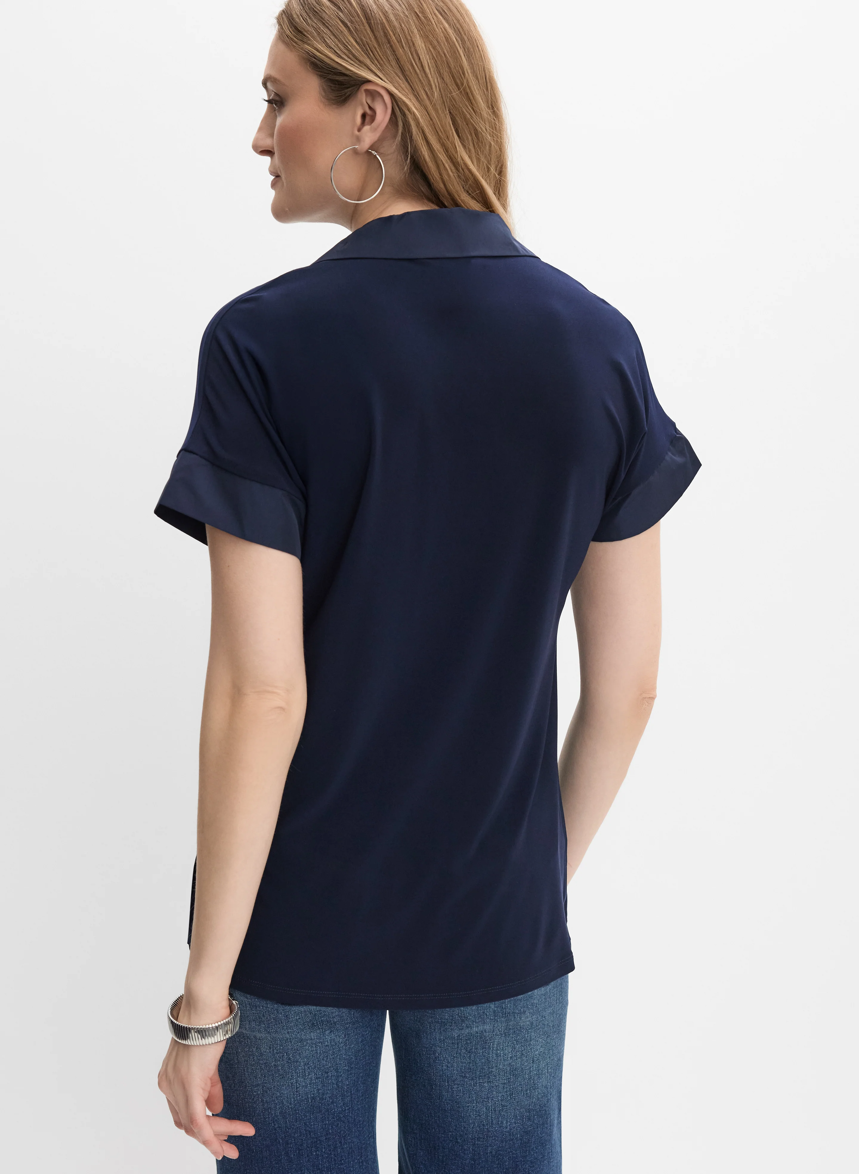 Joseph Ribkoff - Shirt Collar Top - Image 4